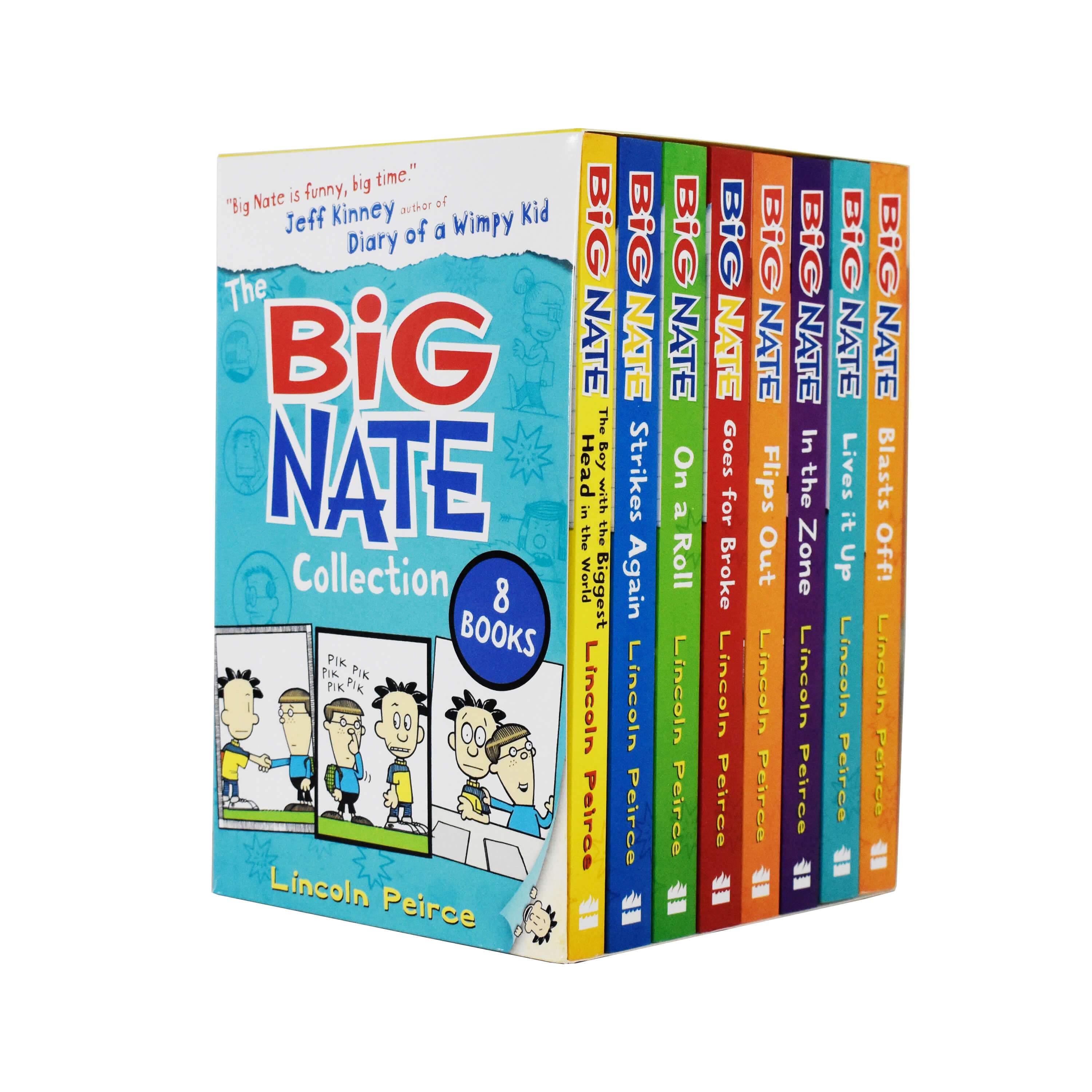 Age 9-14 - The Big Nate Collection Series 8 Books Box Set By Lincoln Peirce - Ages 9-14 - Paperback