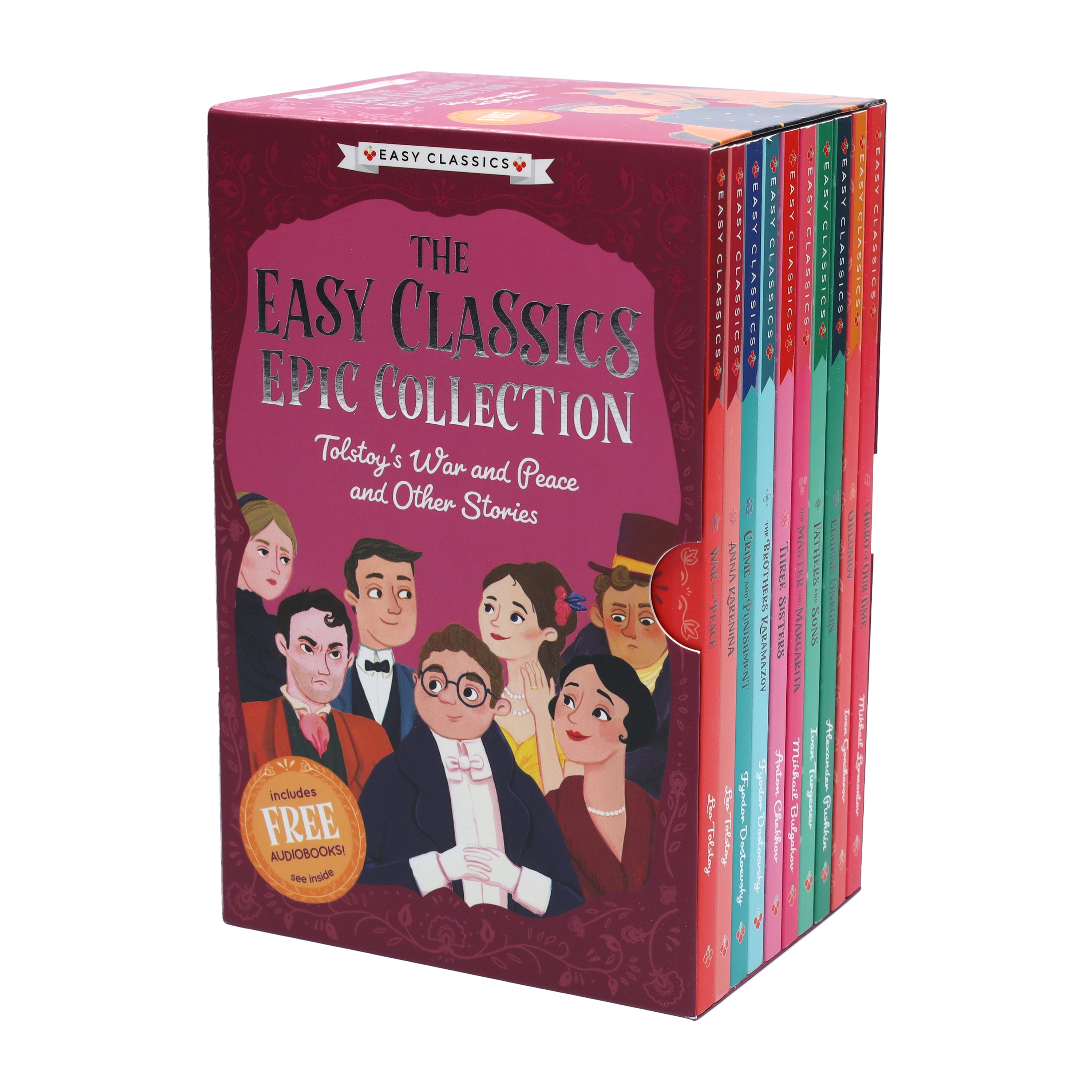 Easy Classic Epic Collection Tolstoy's War and Peace and Other Stories Young Adult Pack 10 Books Box Set Paperback By  Gemma Barder, Helen Panayi