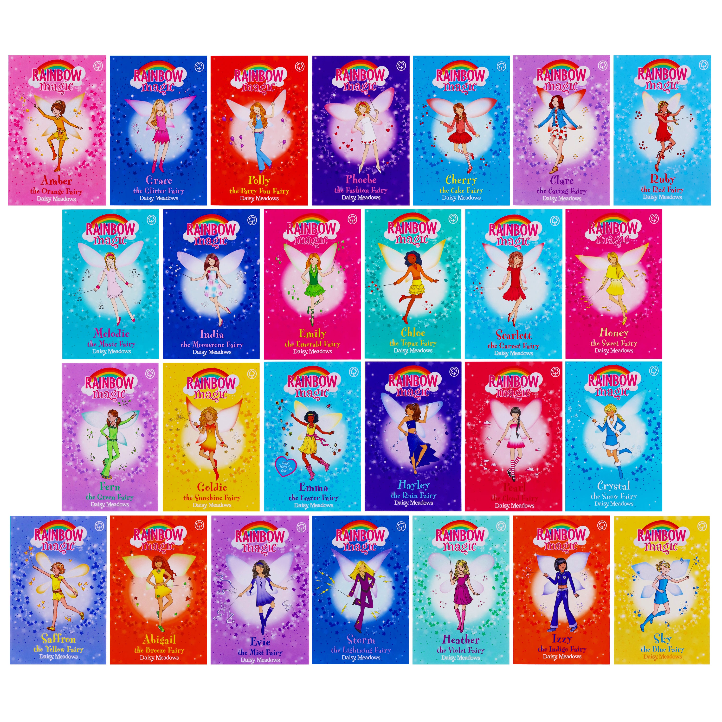 Rainbow Magic Fairy 52 Books Children Collection Paperback Box Set By Daisy Meadows