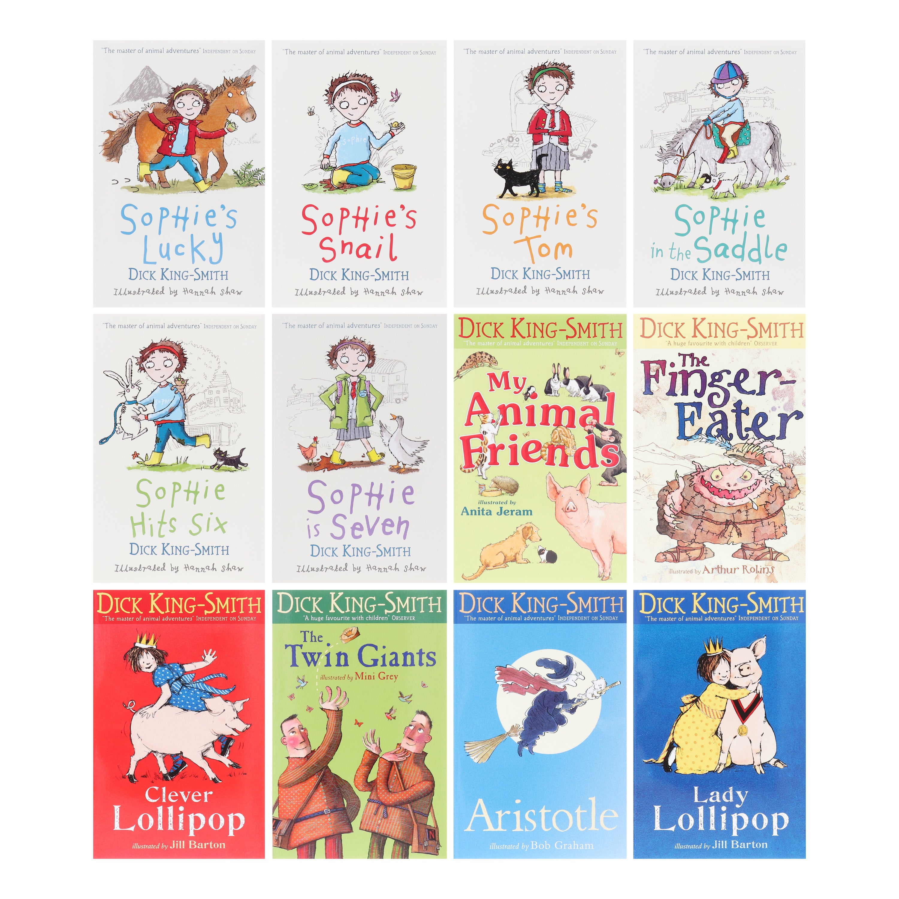 Sophie & Friends Series 12 Books Children Collection Paperback Set By Dick King-Smith