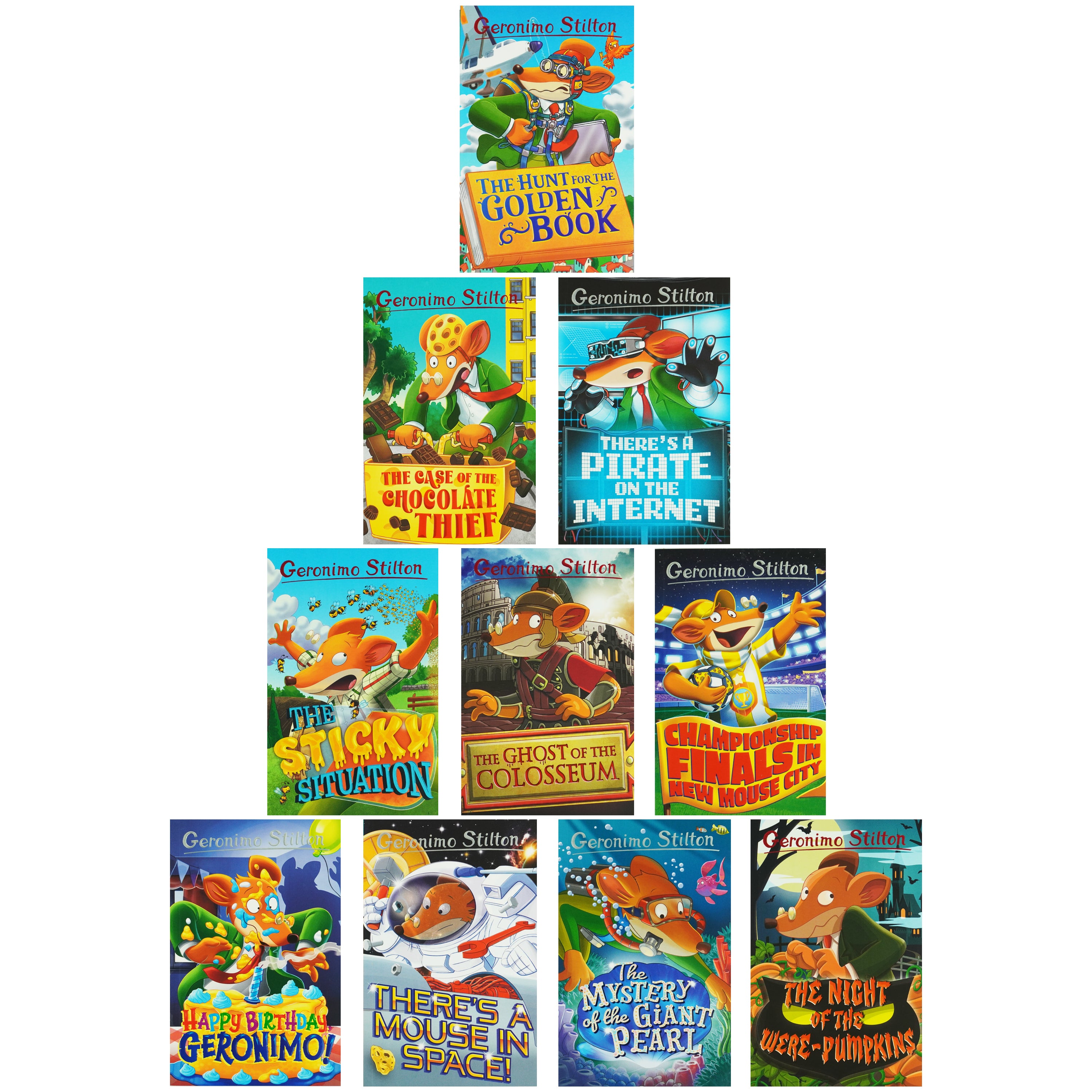 Geronimo Stilton The 10 Book Collection (Series 6) Box Set - Ages 5-7 - Paperback