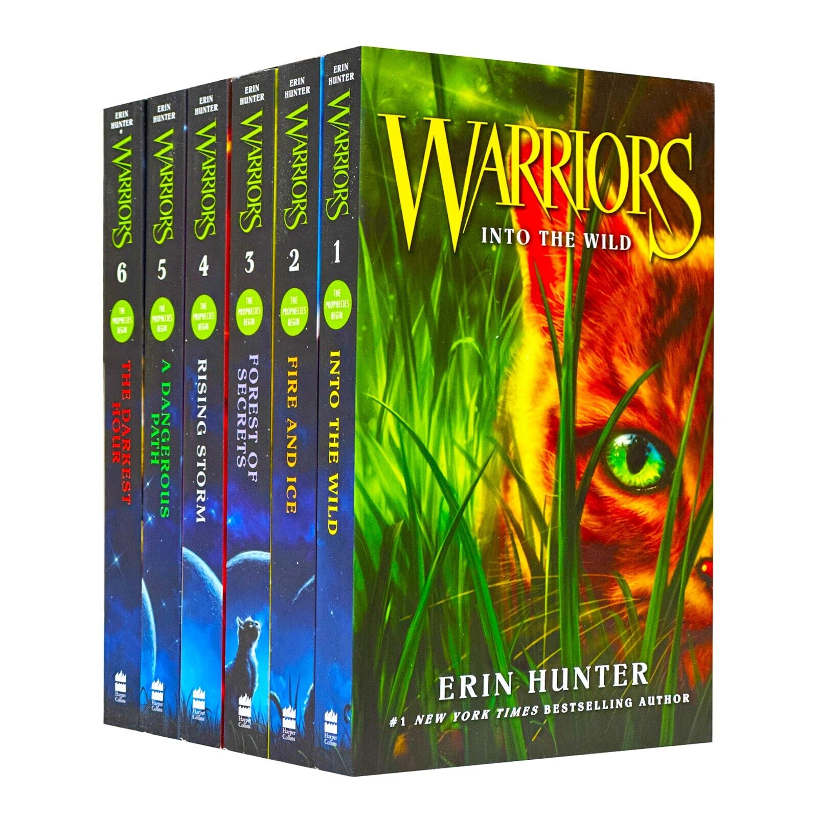 Warrior Cats by Erin Hunter: Series 1 The Prophecy Begins 6 Books Collection Set - Ages 8-12 - Paperback