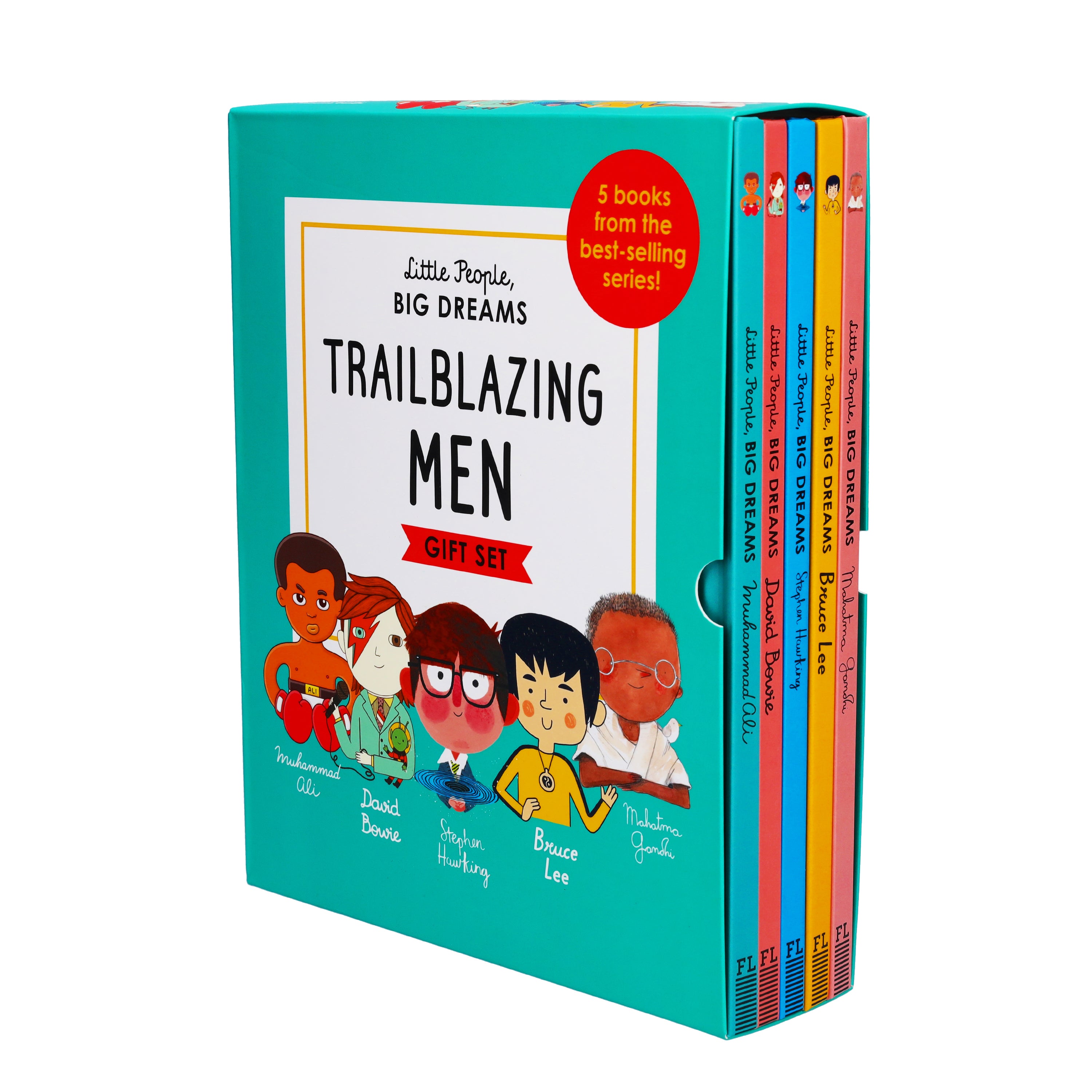 Little People, Big Dreams Trailblazing Men 5 Books by Maria Isabel Sanchez Vegara - Ages 7-9 - Hardback