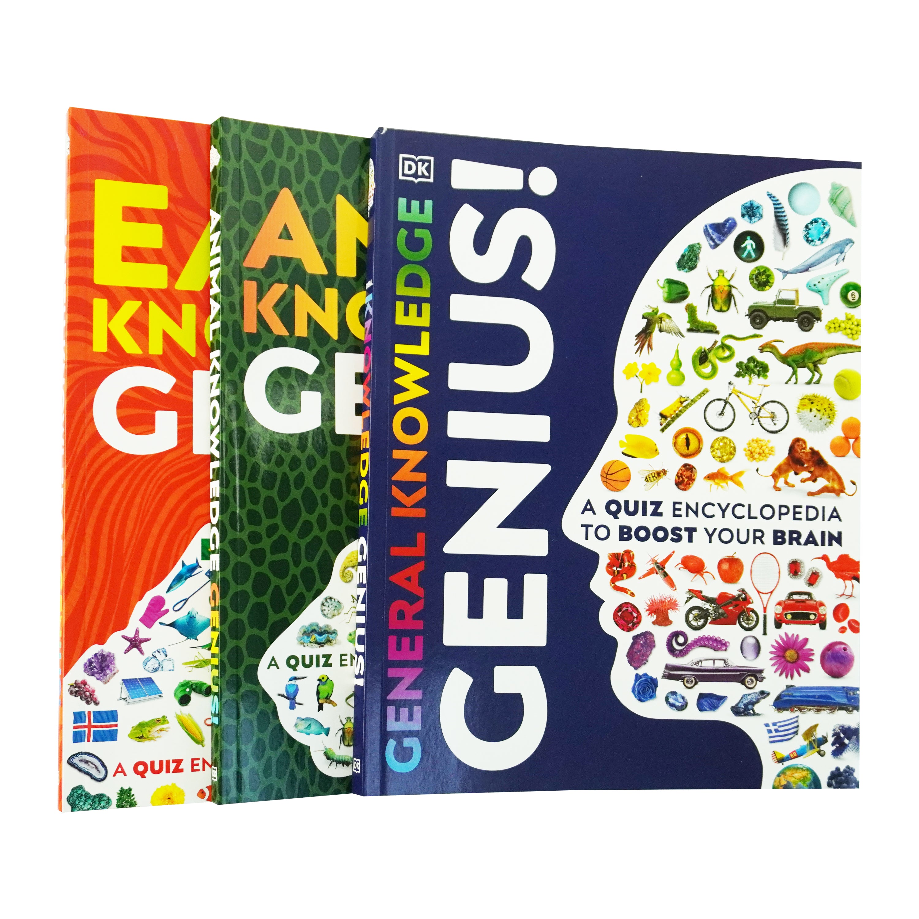 A Quiz Encyclopedia to Boost Your Brain General Knowledge Series by DK: 3 Books Collection Set - Ages 9-12 - Paperback