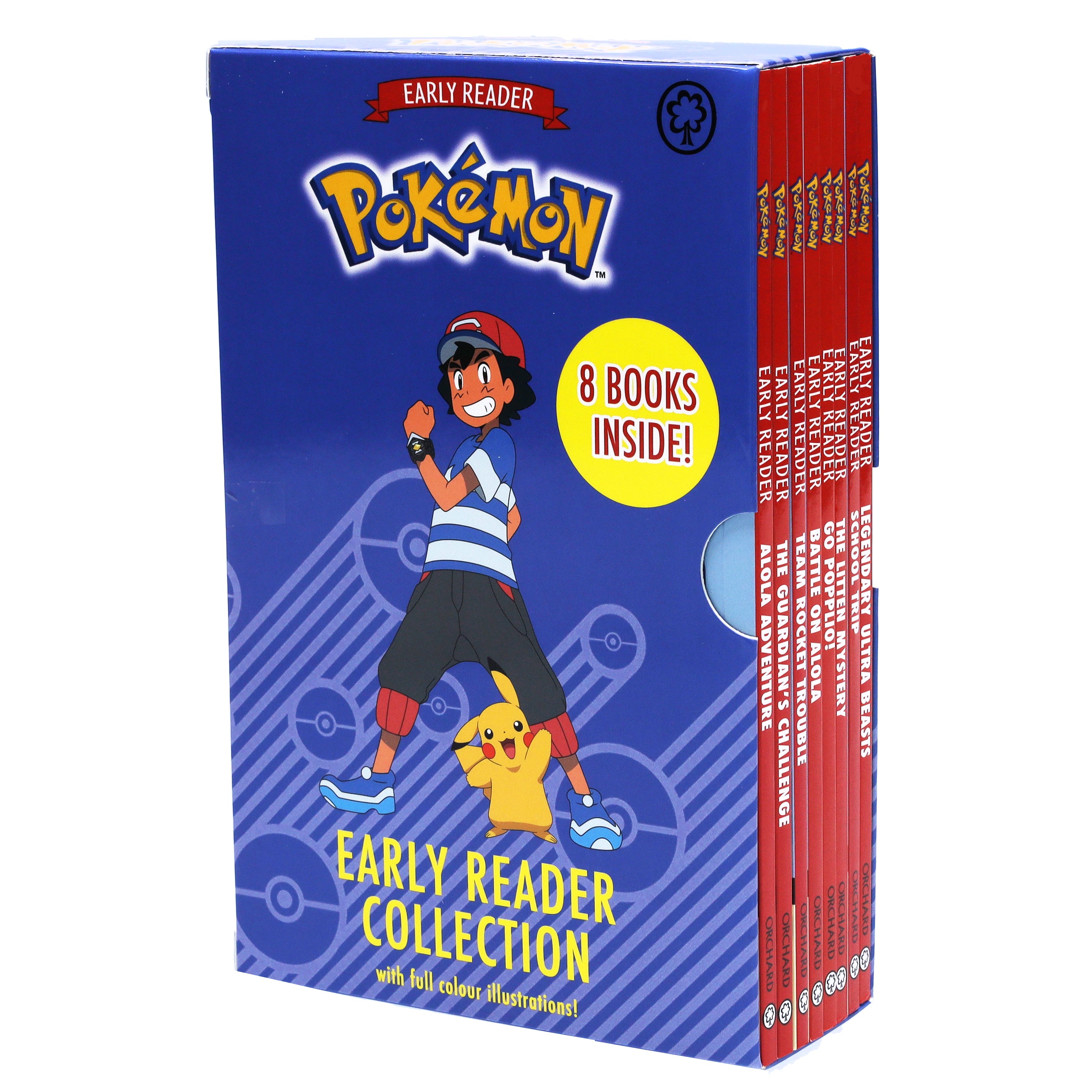 Pokemon Early Reader 8 Books Children Collection Paperback Set
