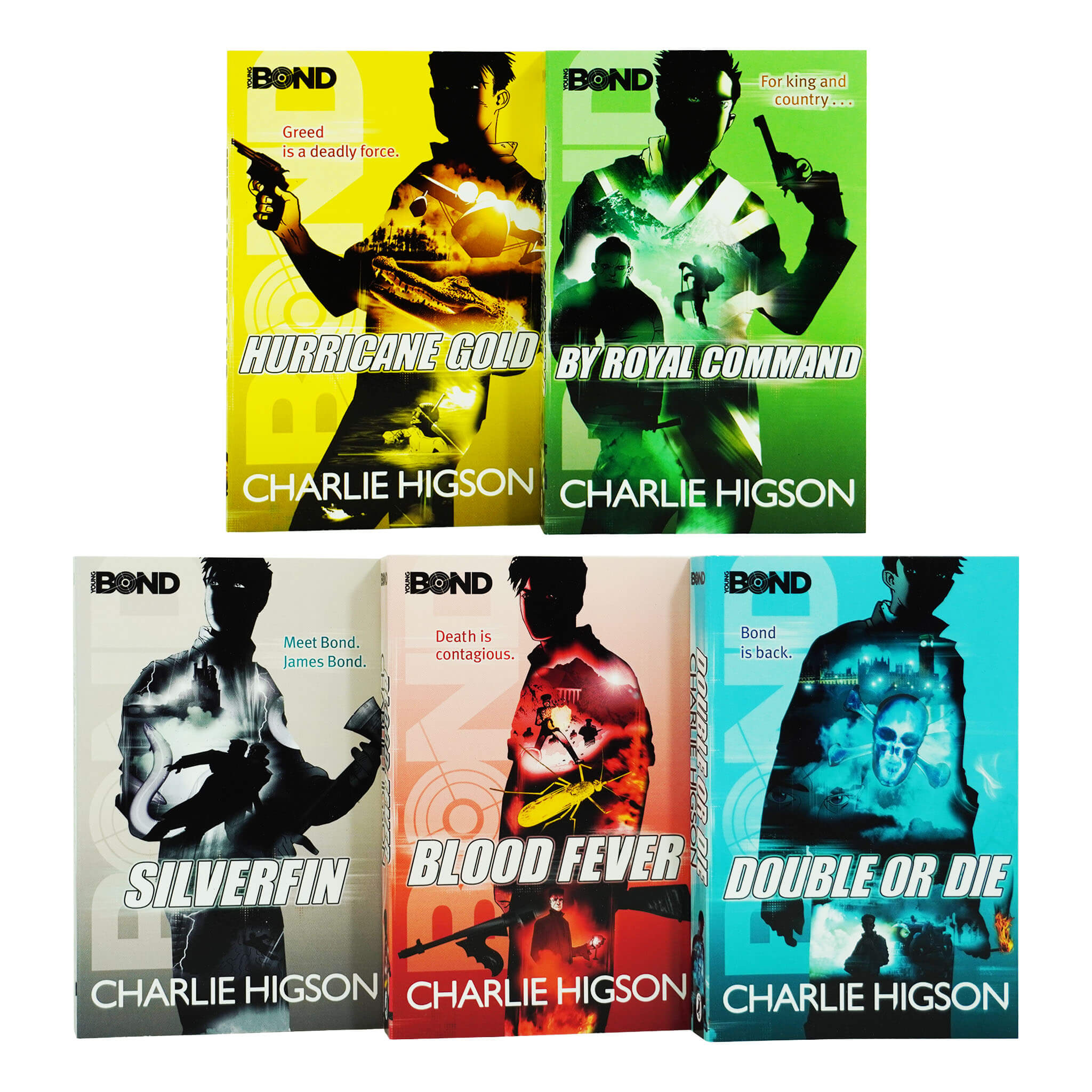 Young Bond Series 5 Books Collection Set By Charlie Higson - Ages 9-14 - Paperback