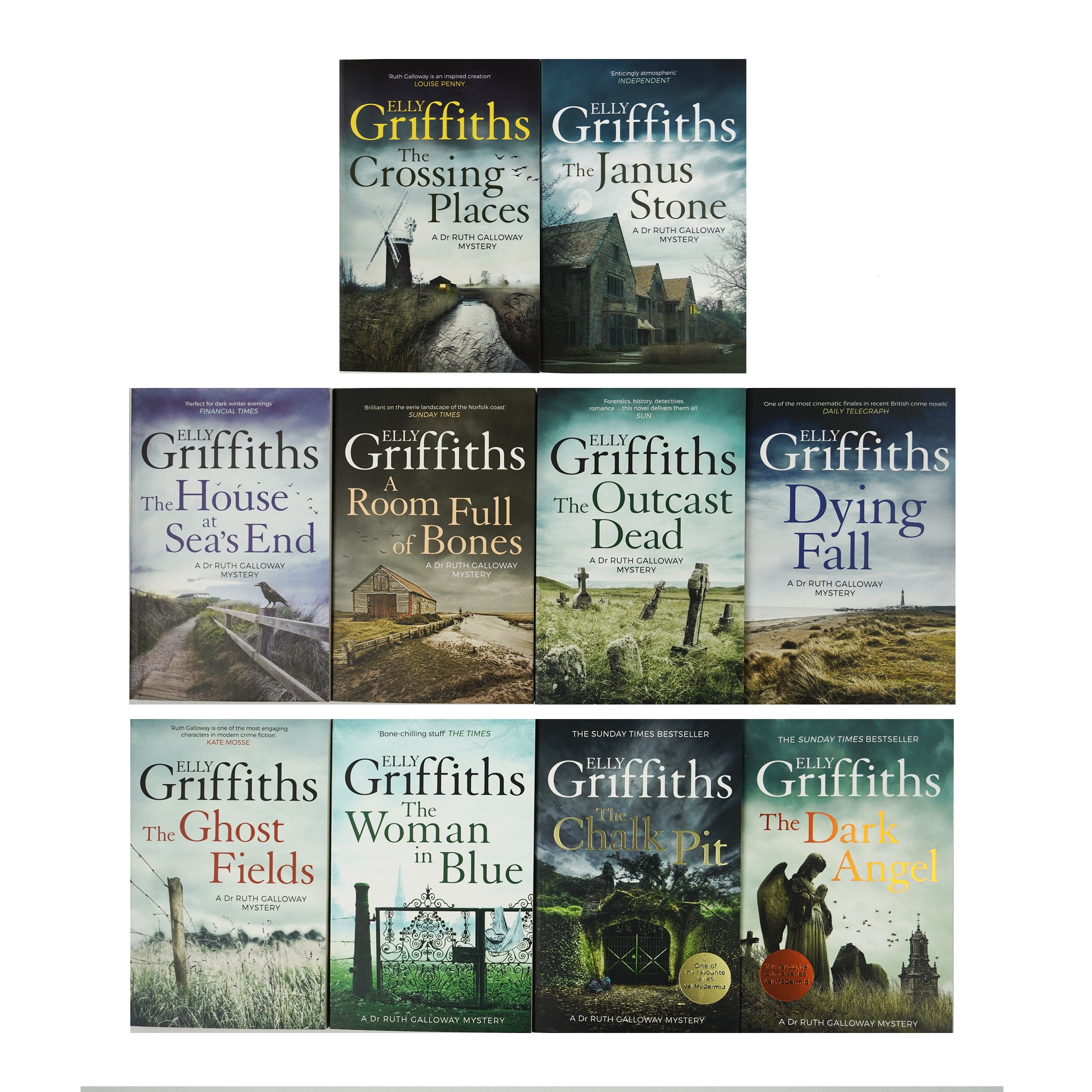 The Dr Ruth Galloway Mysteries By Elly Griffiths 10 Books Collection Set - Fiction - Paperback