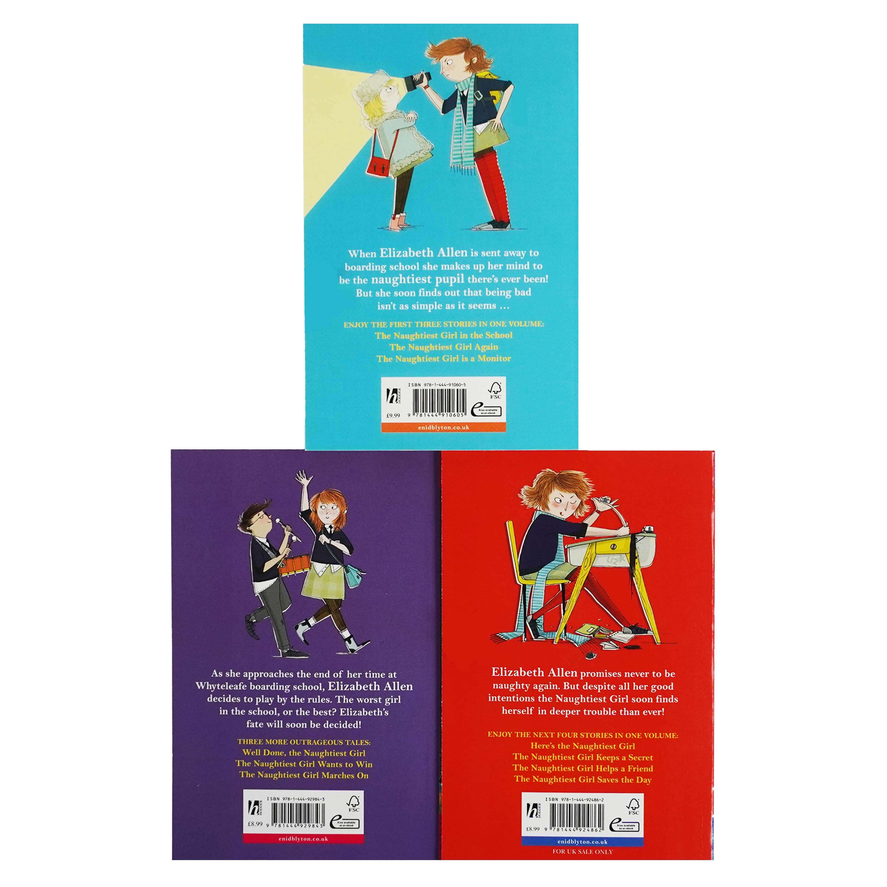 Naughtiest Girl 3 Books Children Collection Paperback Set Enid Blyton