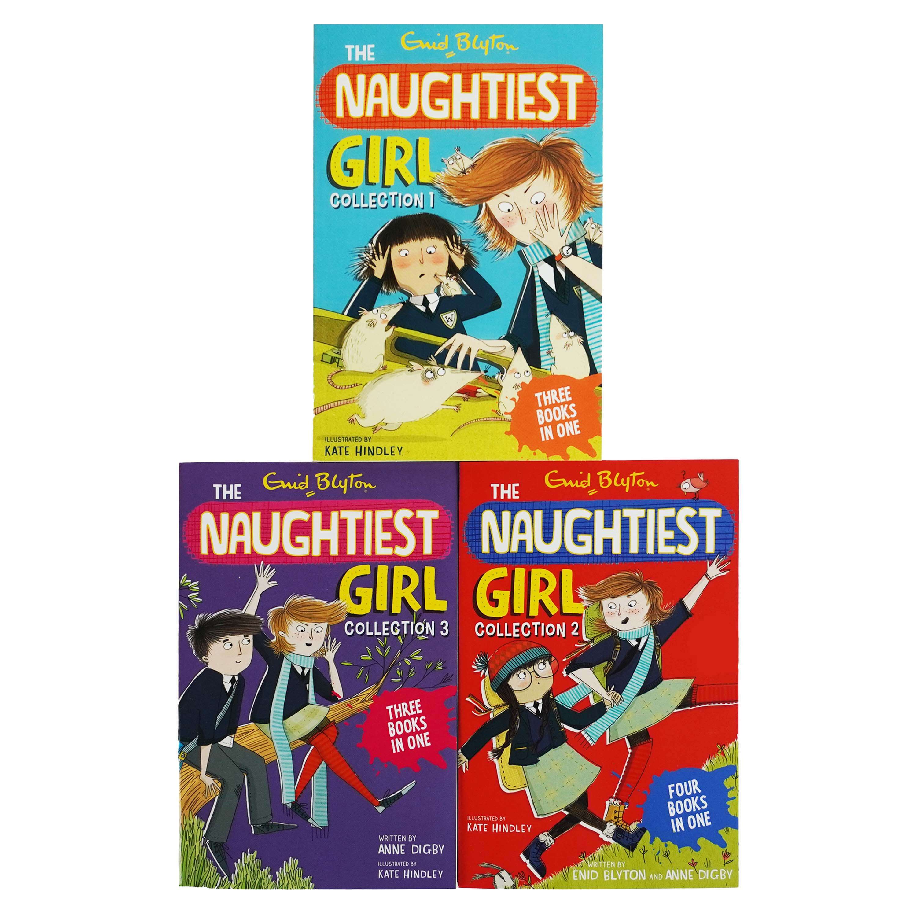 Naughtiest Girl 3 Books Children Collection Paperback Set Enid Blyton