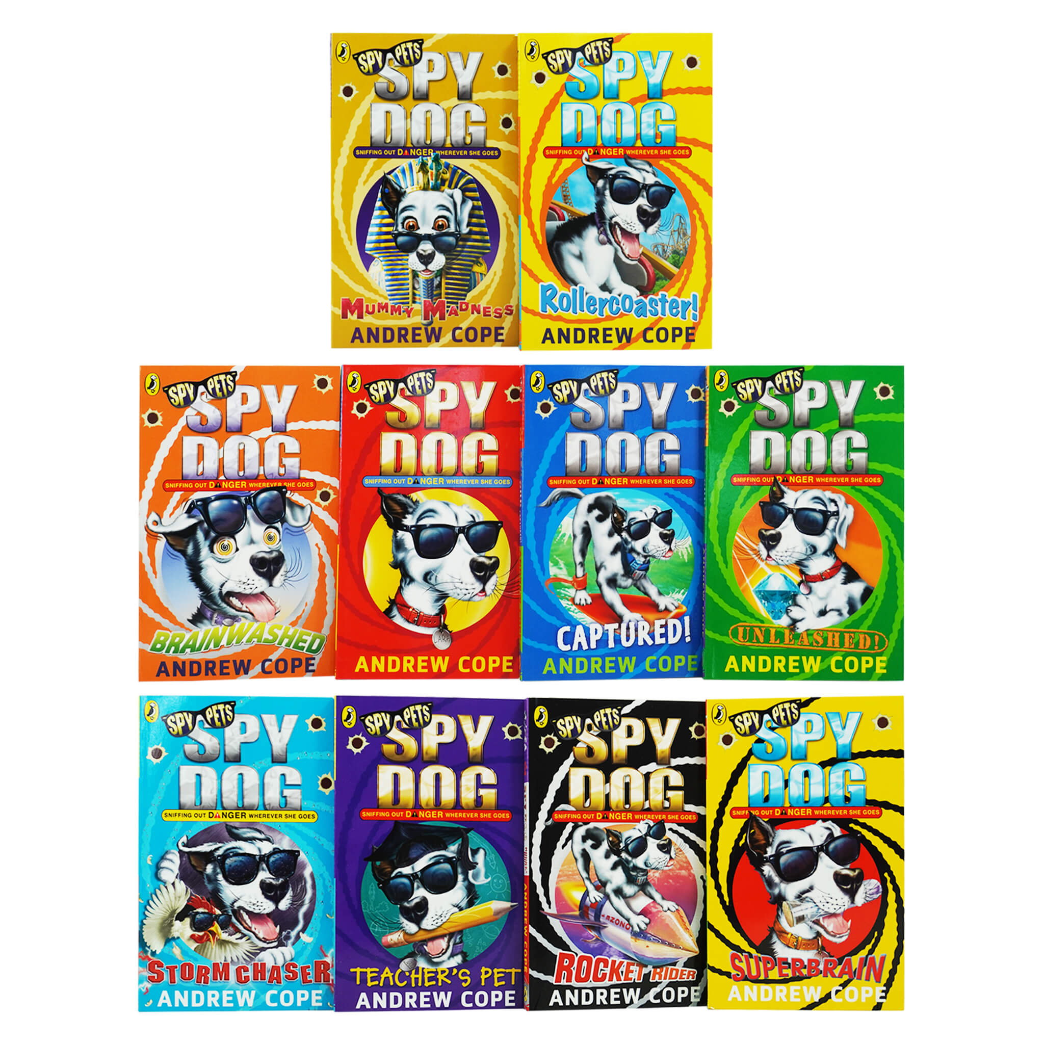 Spy Dogs Super Brain 10 Books Children Collection Paperback Set By Andrew Cope