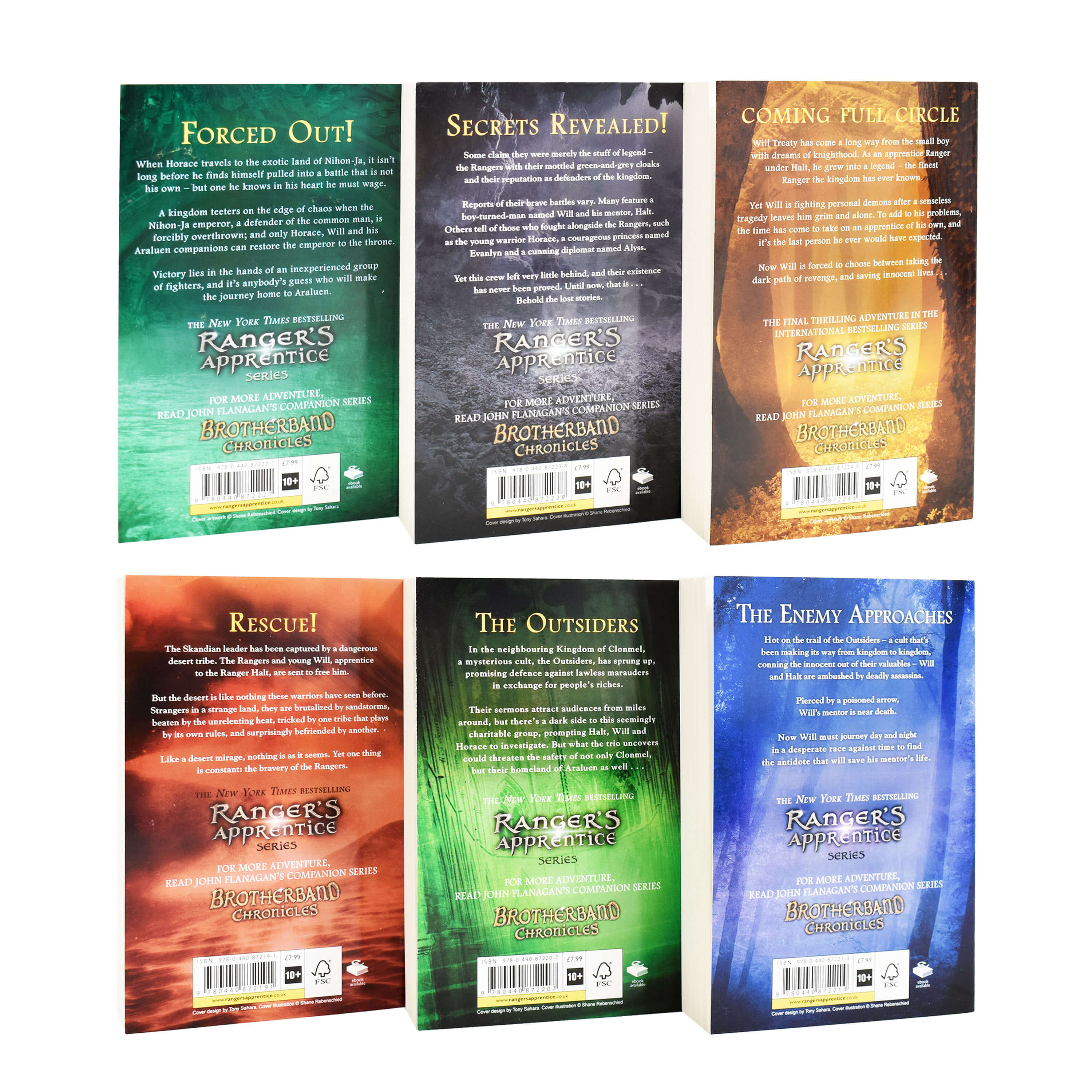 Rangers Apprentice Series 2 - 6 Books By John Flanagan - Young Adult - Paperback
