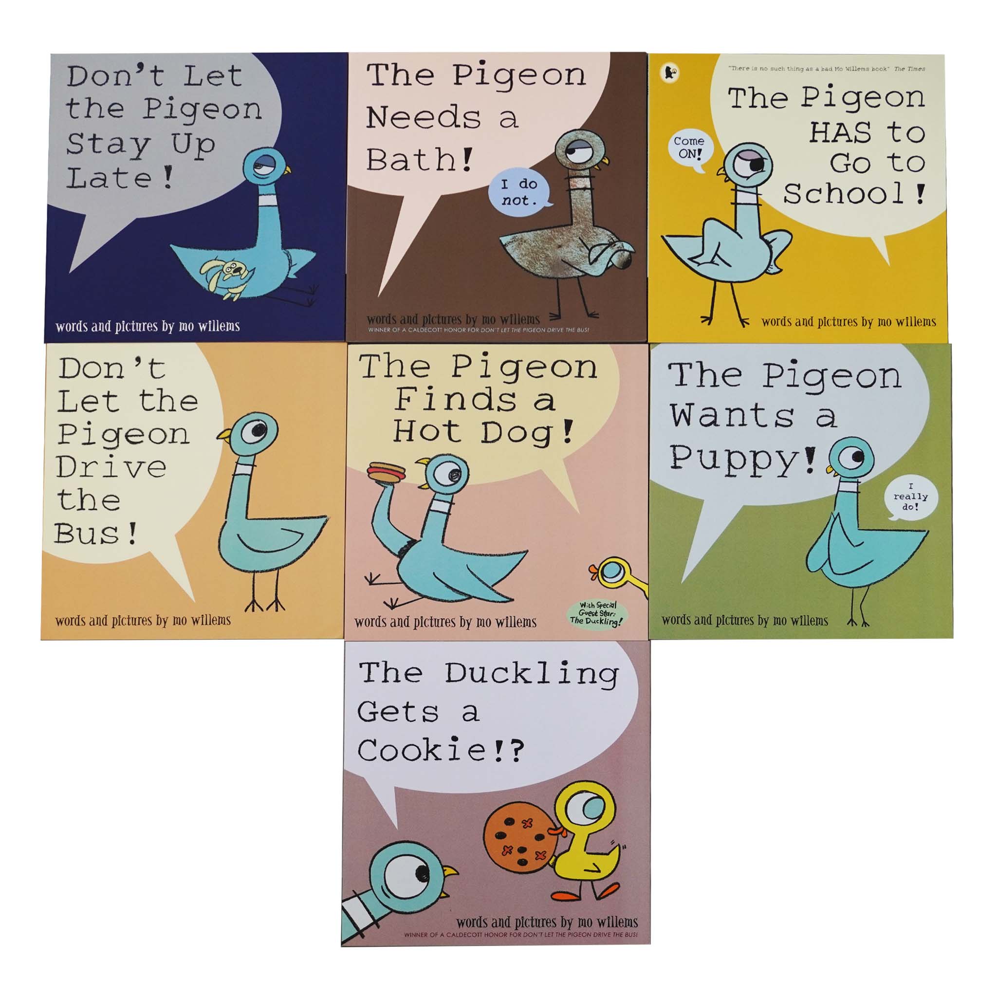 Don't Let the Pigeon Series 7 Books Collection Set By Mo Willems - Age 3-7 - Paperback