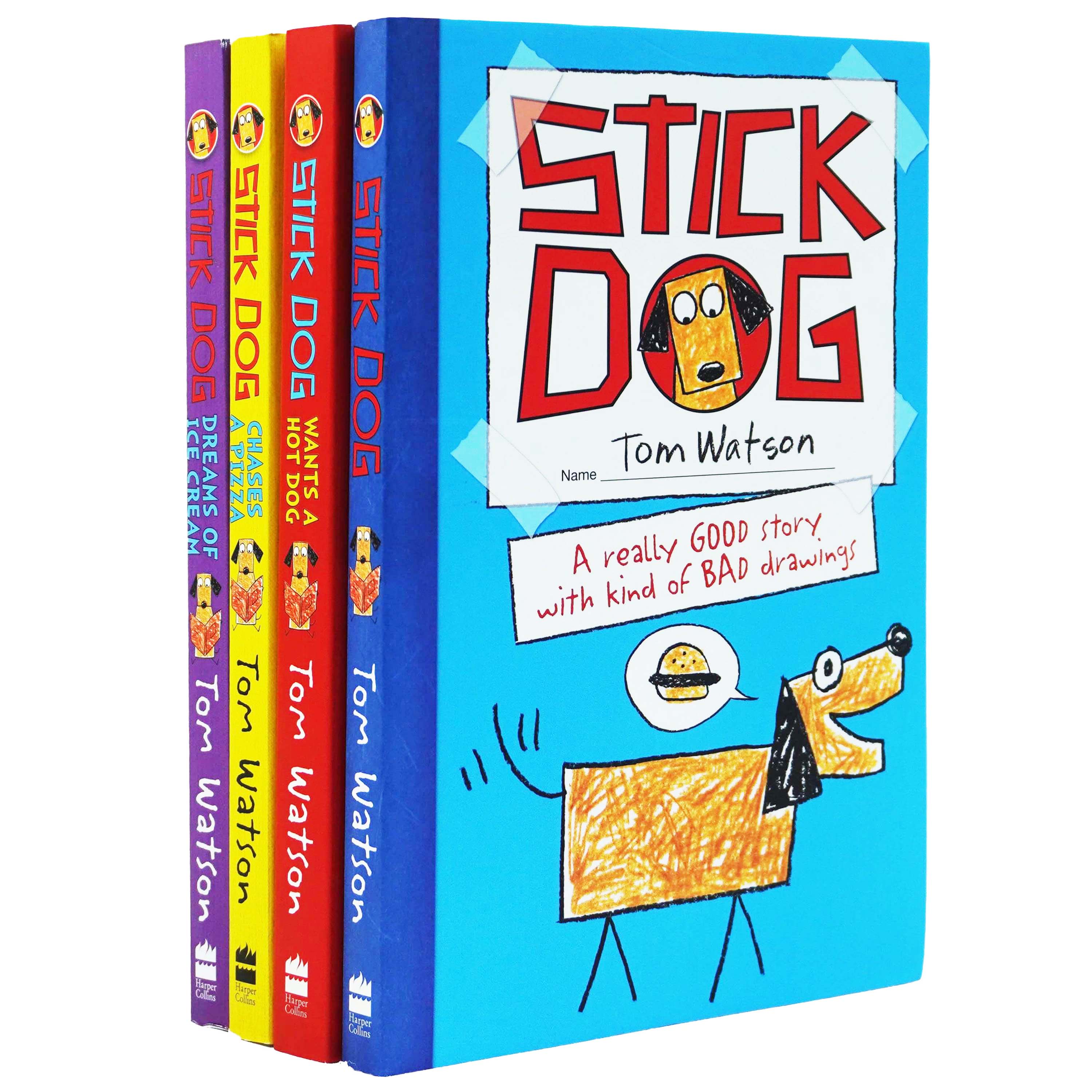 Stick Dog Series By Tom Watson 4 Books Collection Set - Ages 6-11 - Paperback