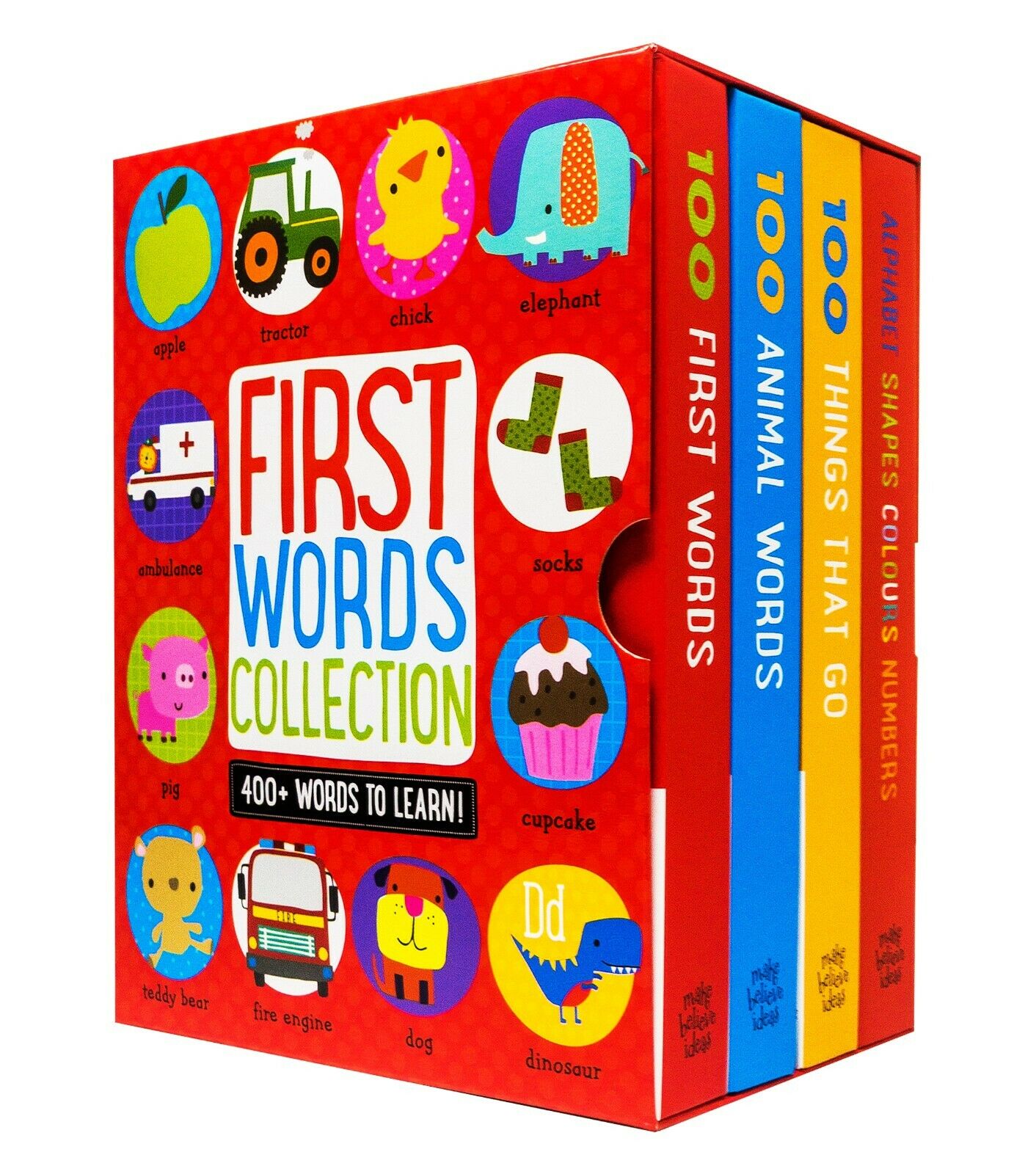100 Words 4 Board Books Children Collection Set Box Set By Dawn Machell - St Stephens Books