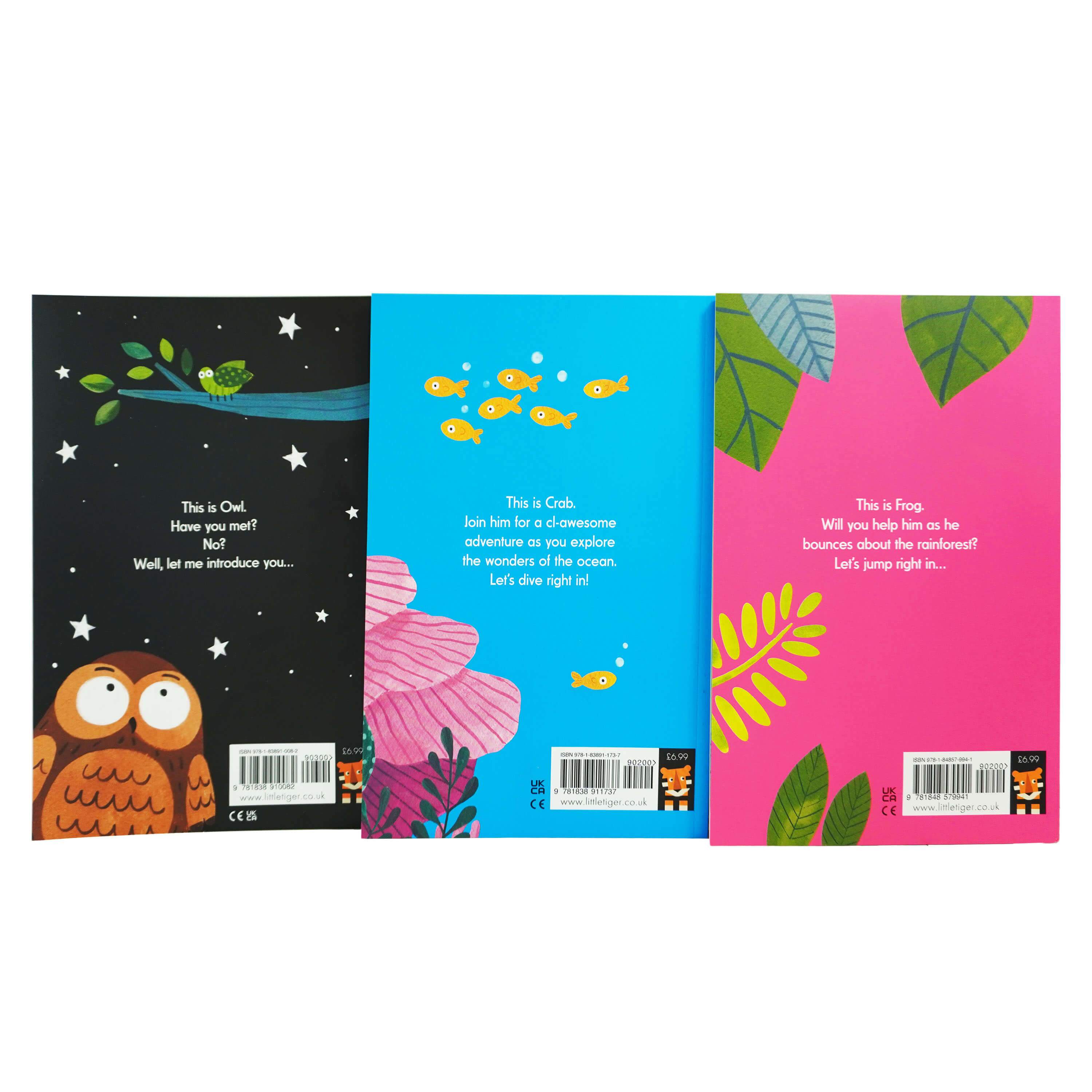 Age 0-5 - Jacqi Lee 3 Books Collection Set (This Is Crab, This Is Frog & This Is Owl) - Ages 0-5 - Paperback