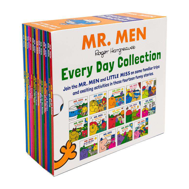 Mr Men & Little Miss Every Day 14 Childrens Books Paperback By Roger Hargreaves - St Stephens Books