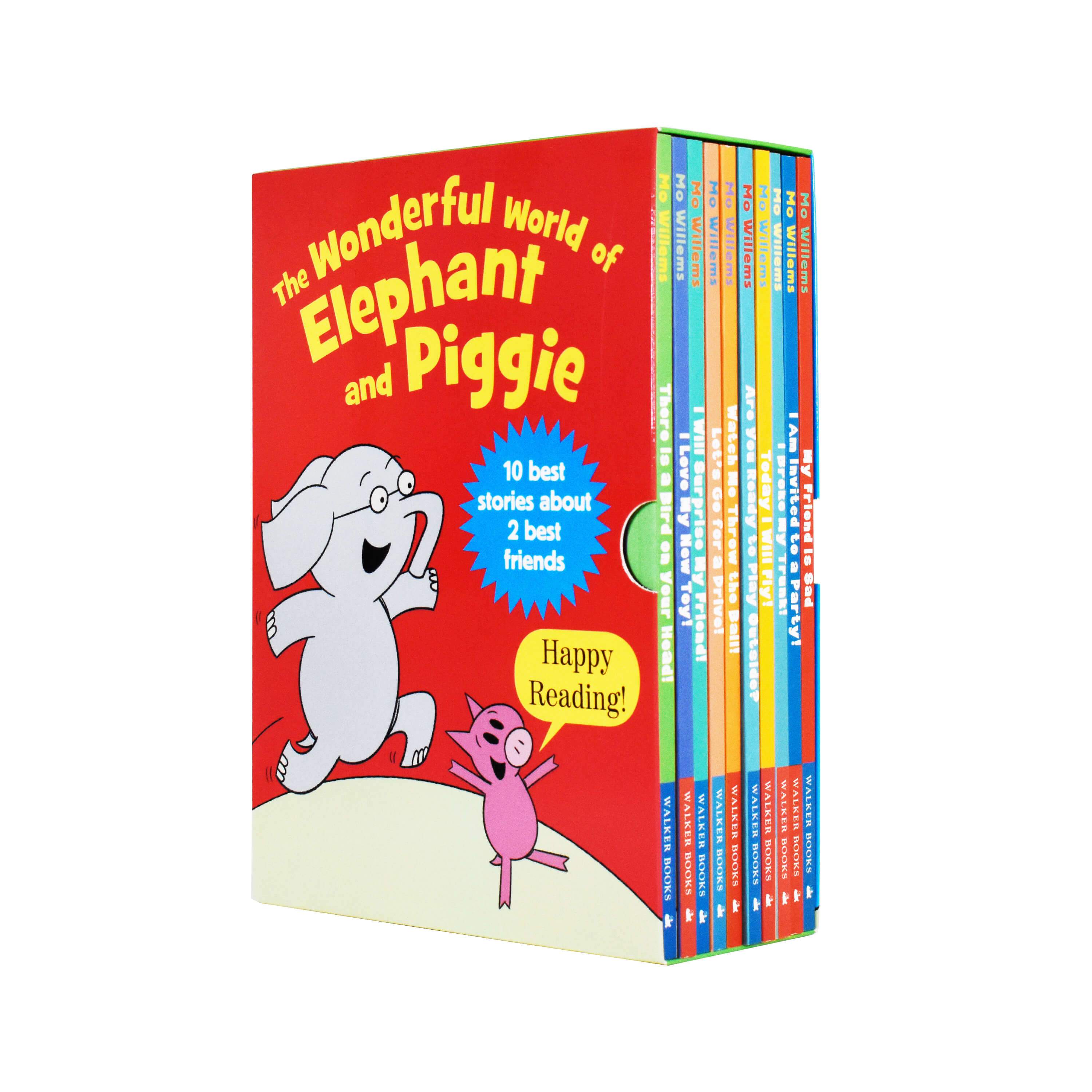Wonderful World Of Elephant & Piggie 10 Books Children Collection Paperback By - Mo Willems - St Stephens Books