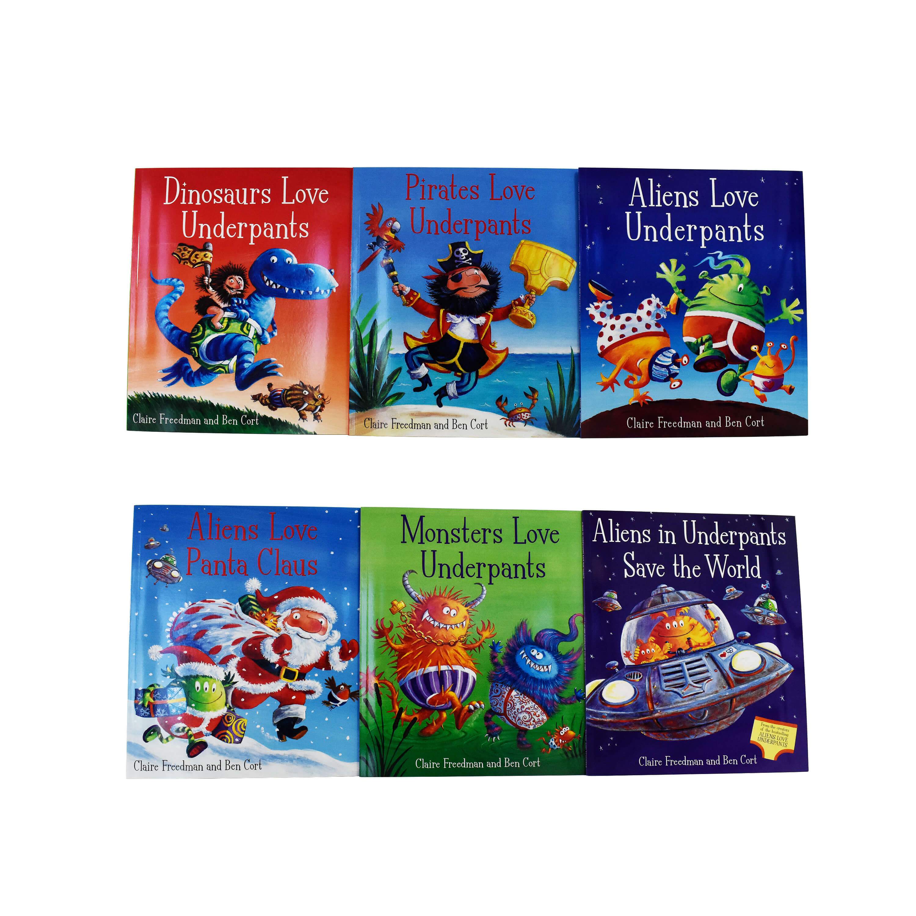 Aliens Love Underpants 6 Picture Books Children Set Paperback Gift Pack By Claire Freedman - St Stephens Books
