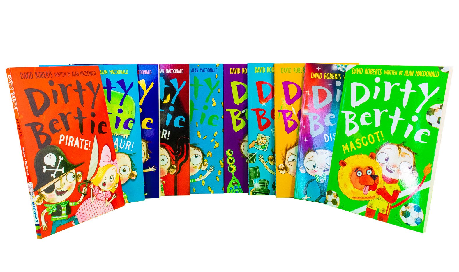 Dirty Bertie 10 Books Series 3 Children Collection Paperback Set By David Roberts, Alan McDonald - St Stephens Books