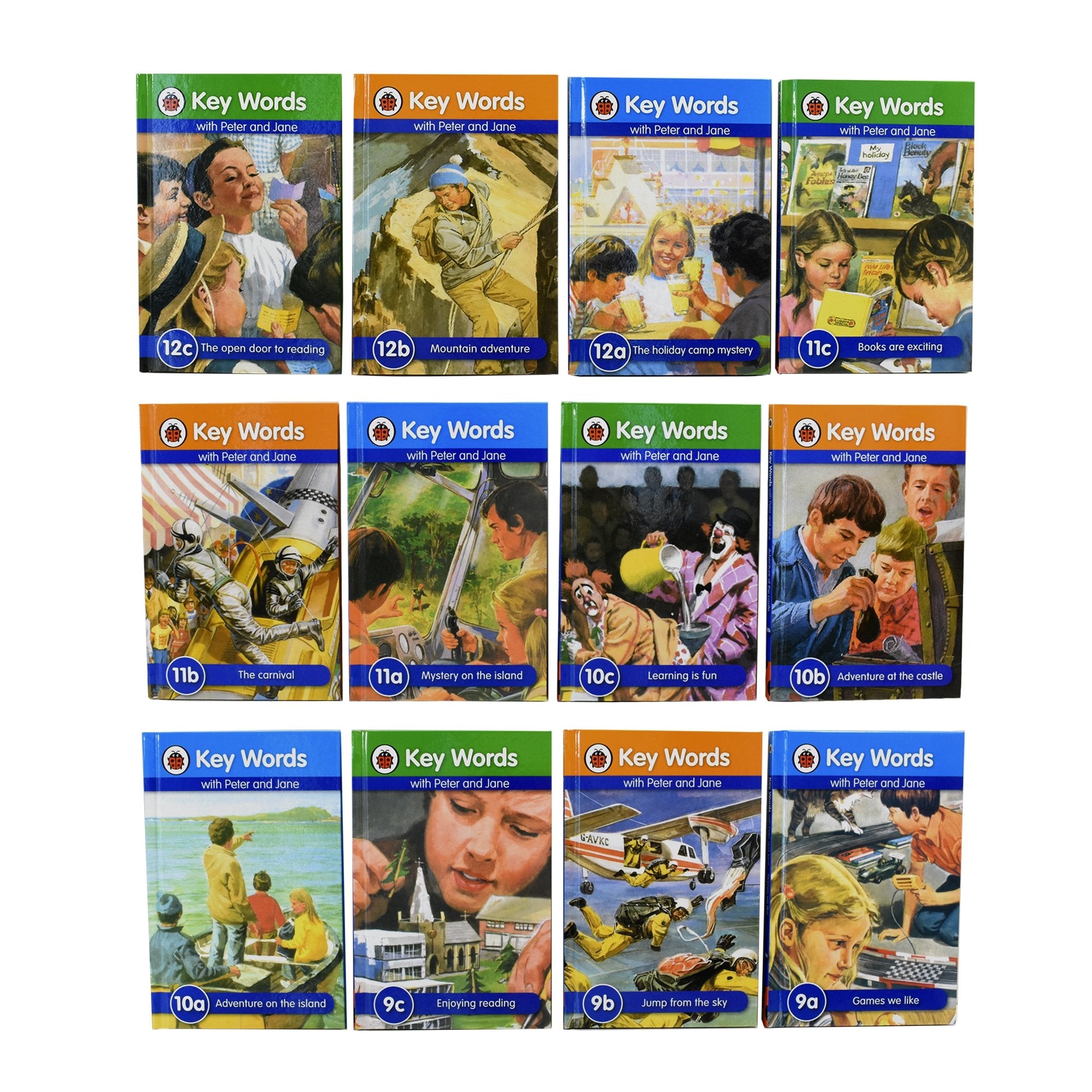 Ladybird Key Words With Peter & Jane 36 Books Children Set Hardback Boxset - St Stephens Books