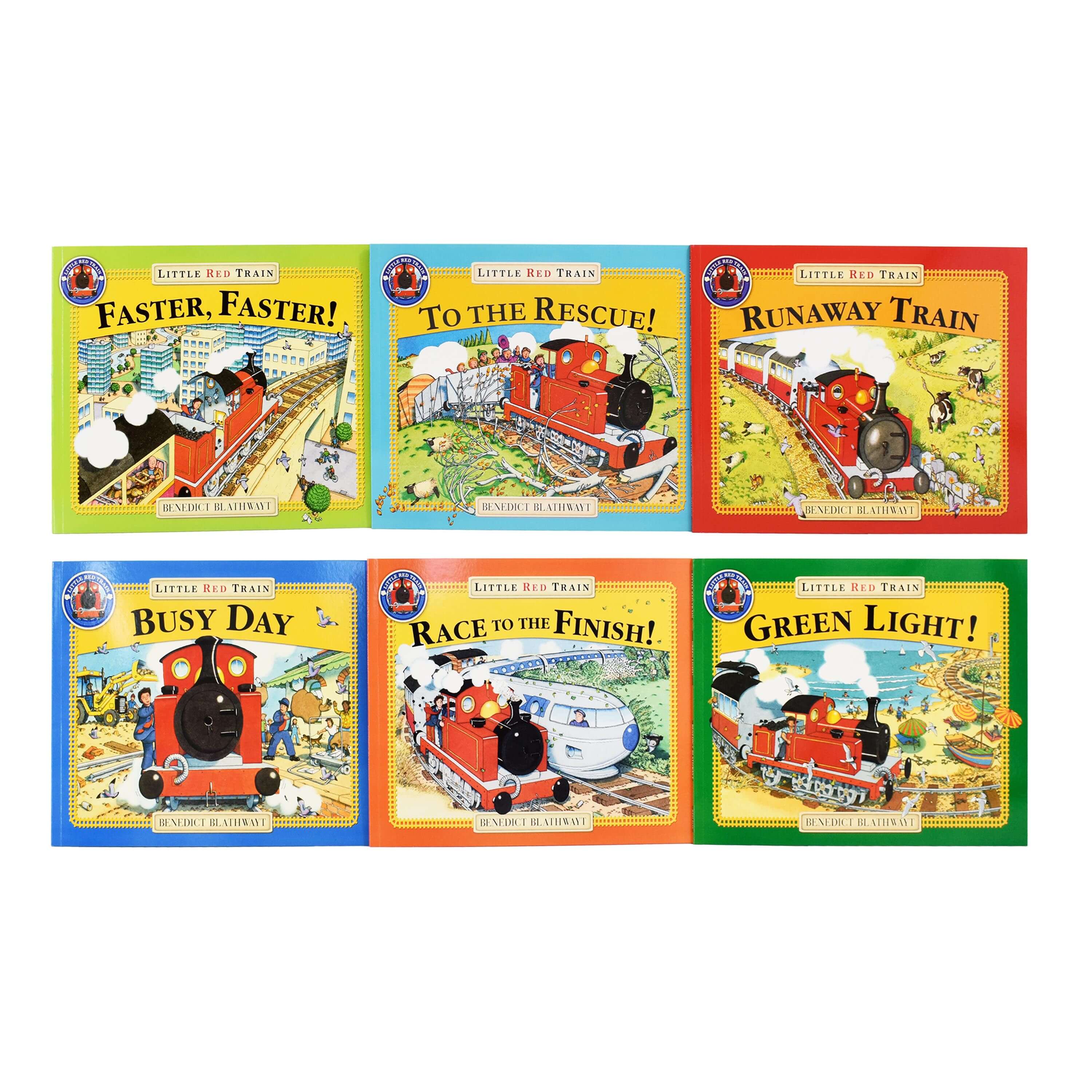 Age 5-7 - Little Red Train 6 Books Collection By Benedict Blathwayt - Ages 5-7 - Paperback