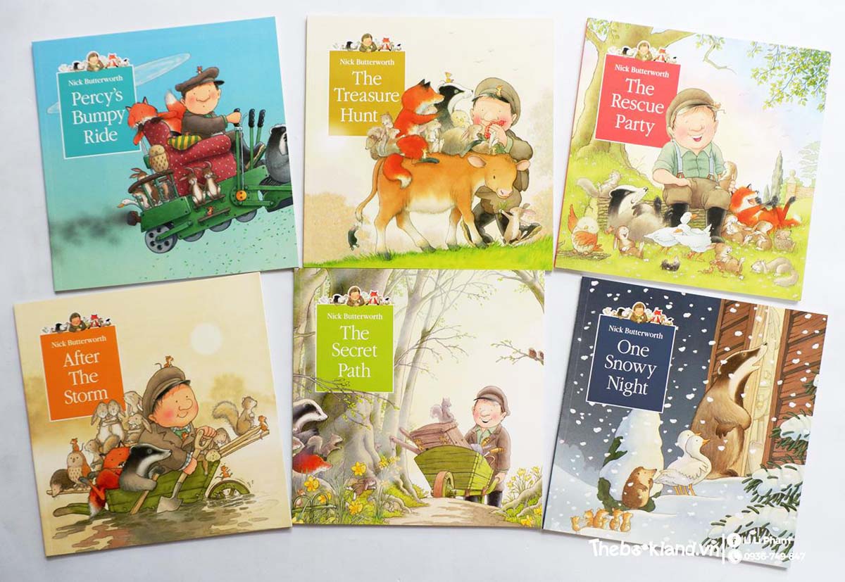 Percy The Park Keeper 6 Books Children Collection Paperback Set By Nick Butterworth - St Stephens Books