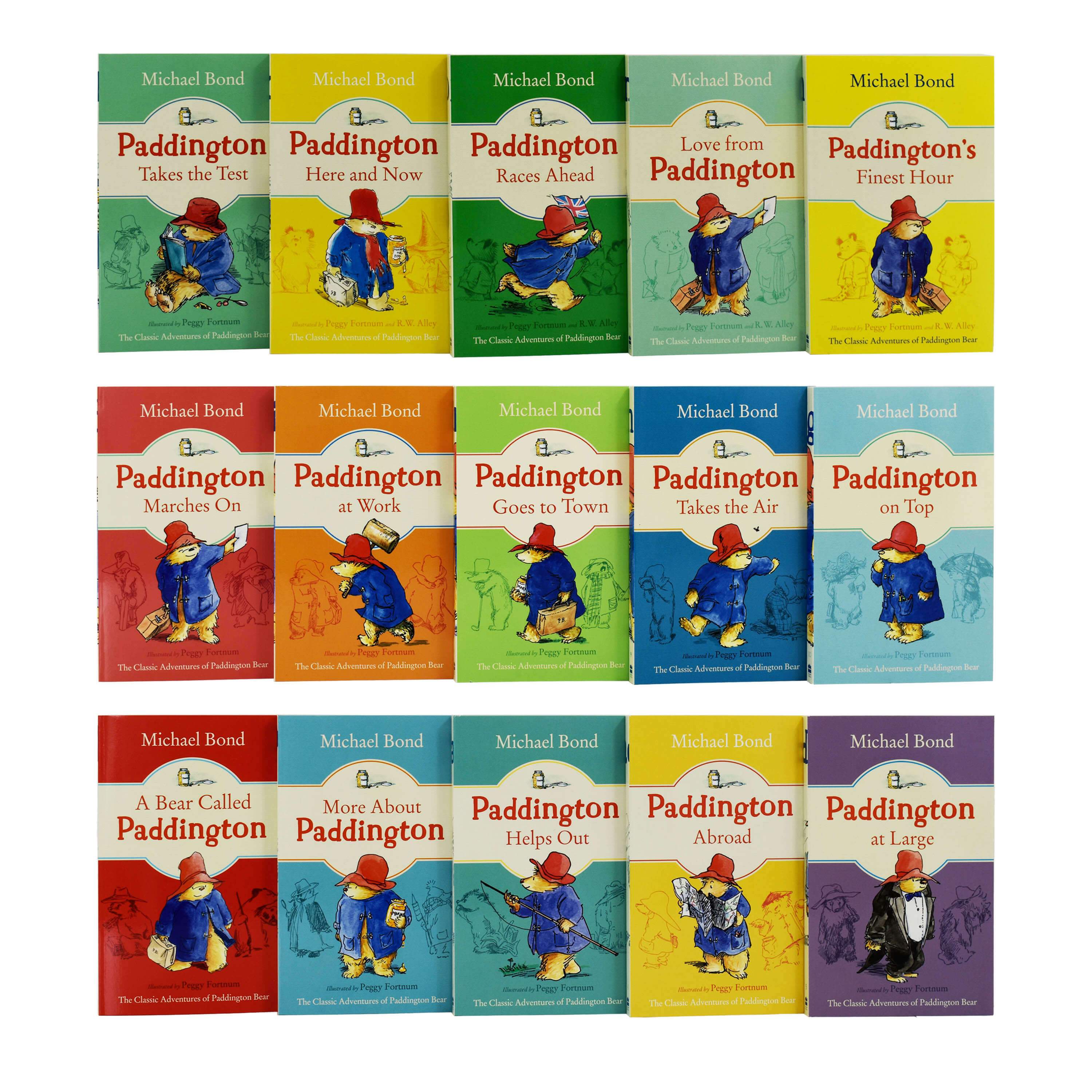 Age 5-7 - The Classic Adventures Of Paddington Bear 15 Books By Michael Bond– Ages 5-7 - Paperback
