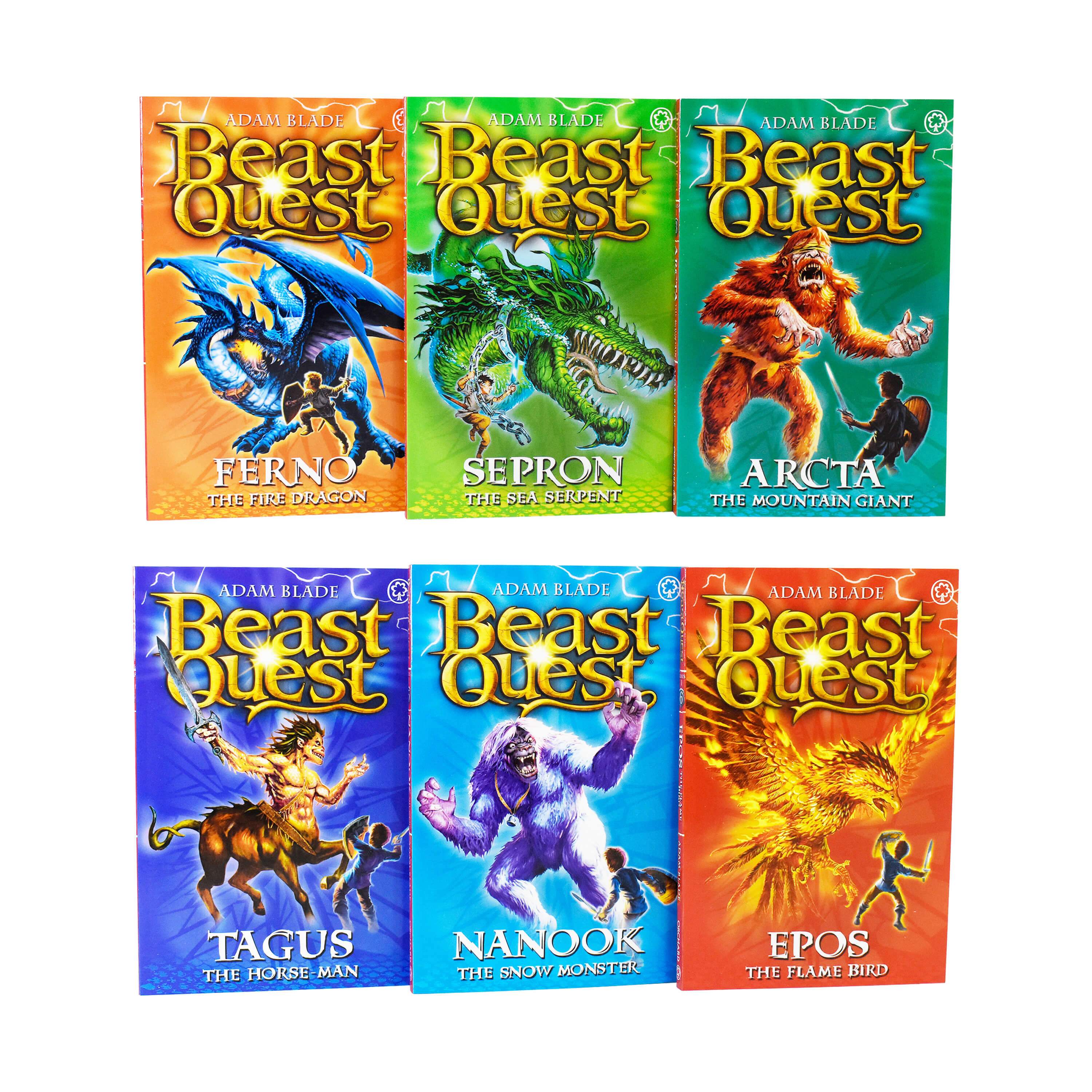 Beast Quest 6 Books Series 1 Young Adult Collection Paperbacck Set By Adam Blade - St Stephens Books