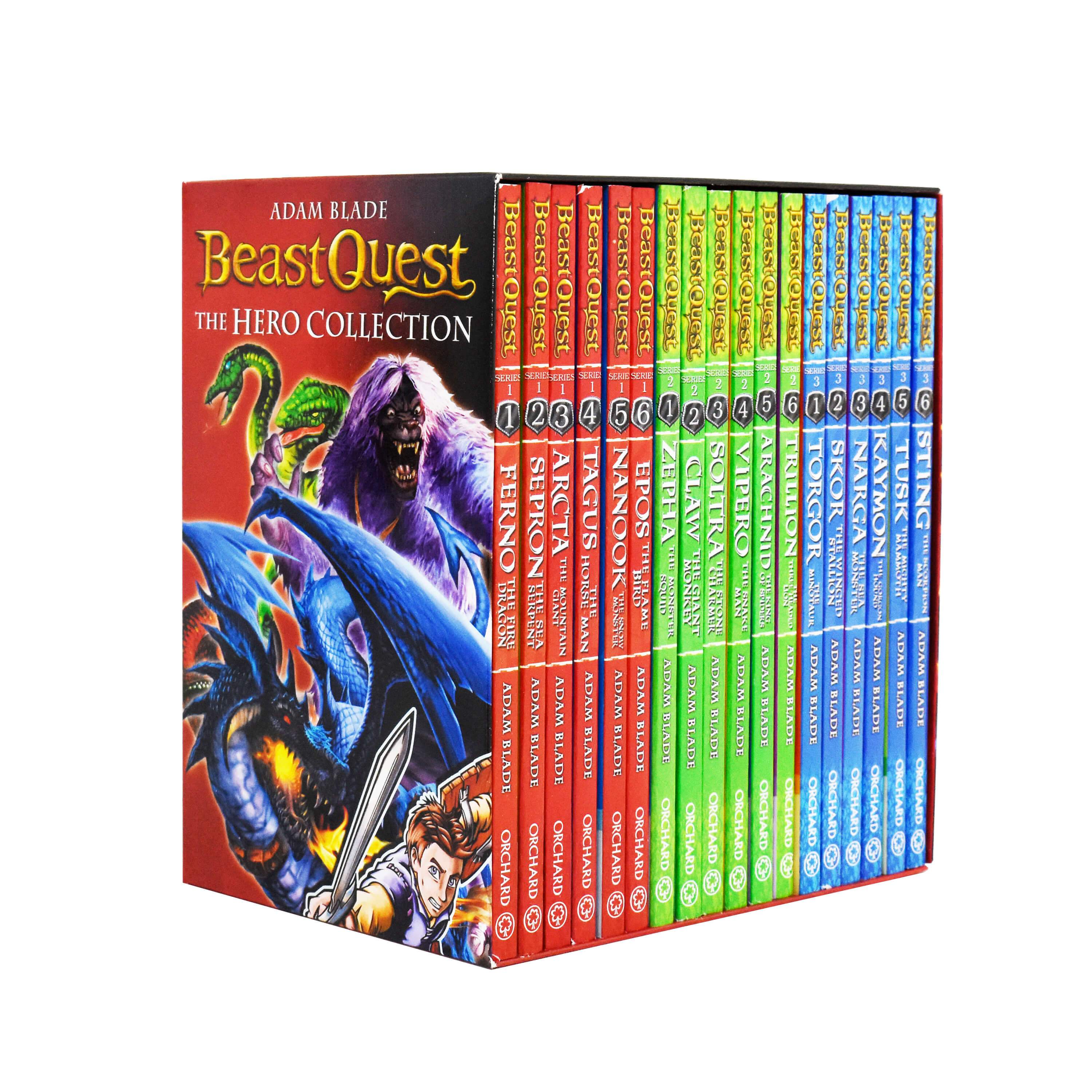Beast Quest Series 1-3 - 18 Books Young Adult Collection Paperback Box Set By Adam Blade - St Stephens Books
