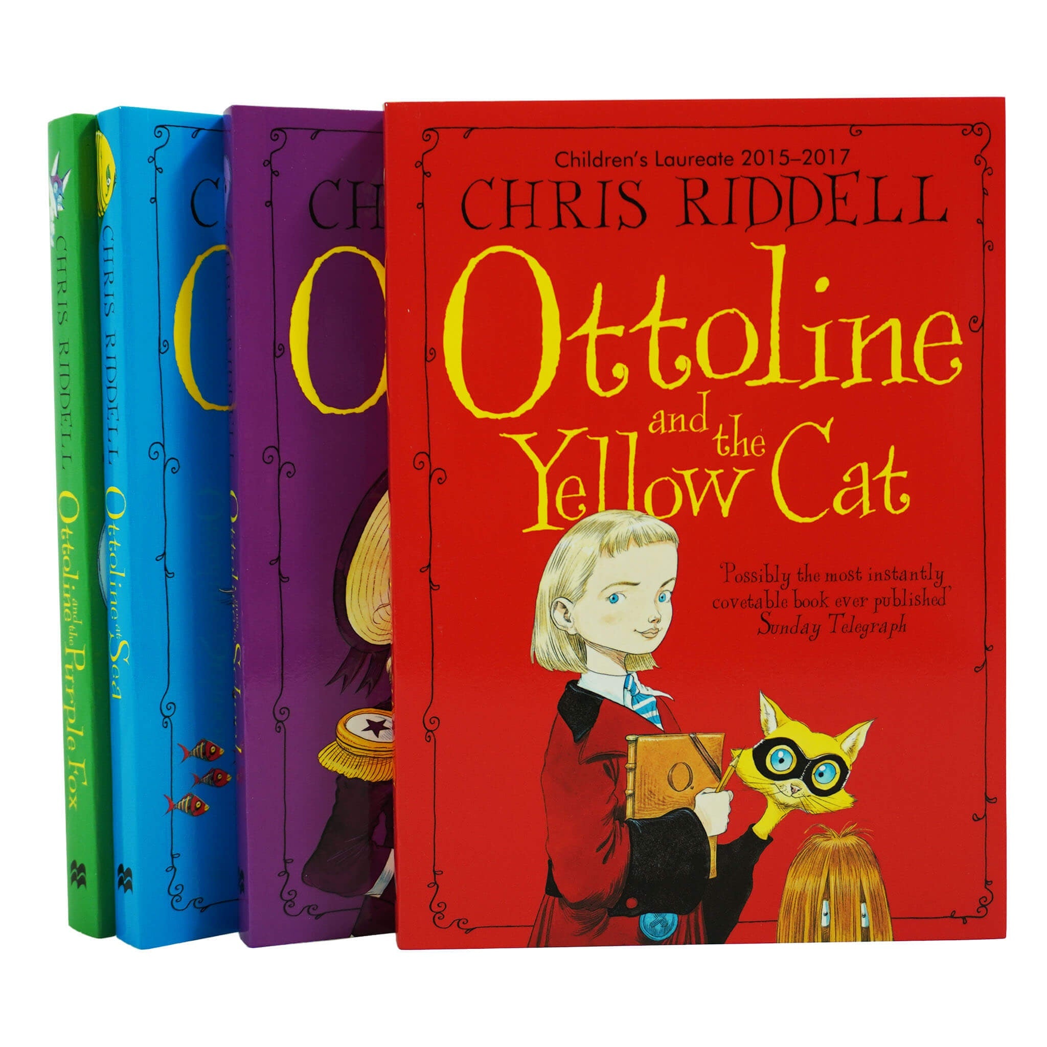 Age 7-9 - Chris Riddell Ottoline Collection 4 Books Set - Ages 7-11 - Paperback