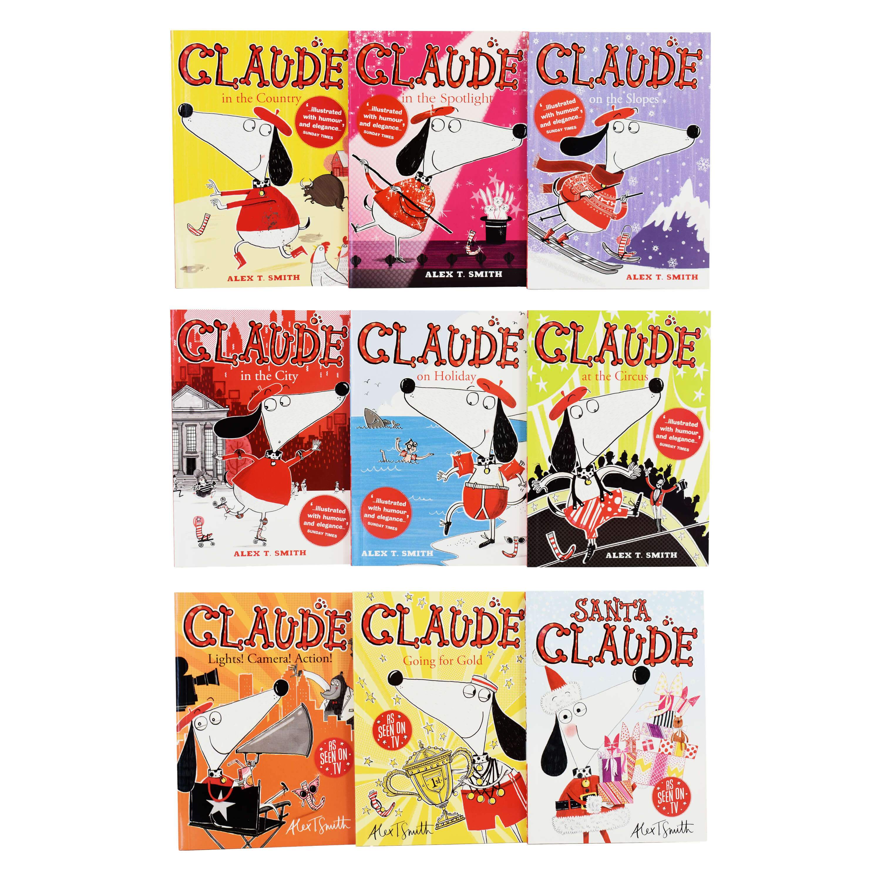 Age 7-9 - Claude A Rather Smashing Collection 9 Books Box Set By Alex T. Smith - Ages 7-9 - Paperback