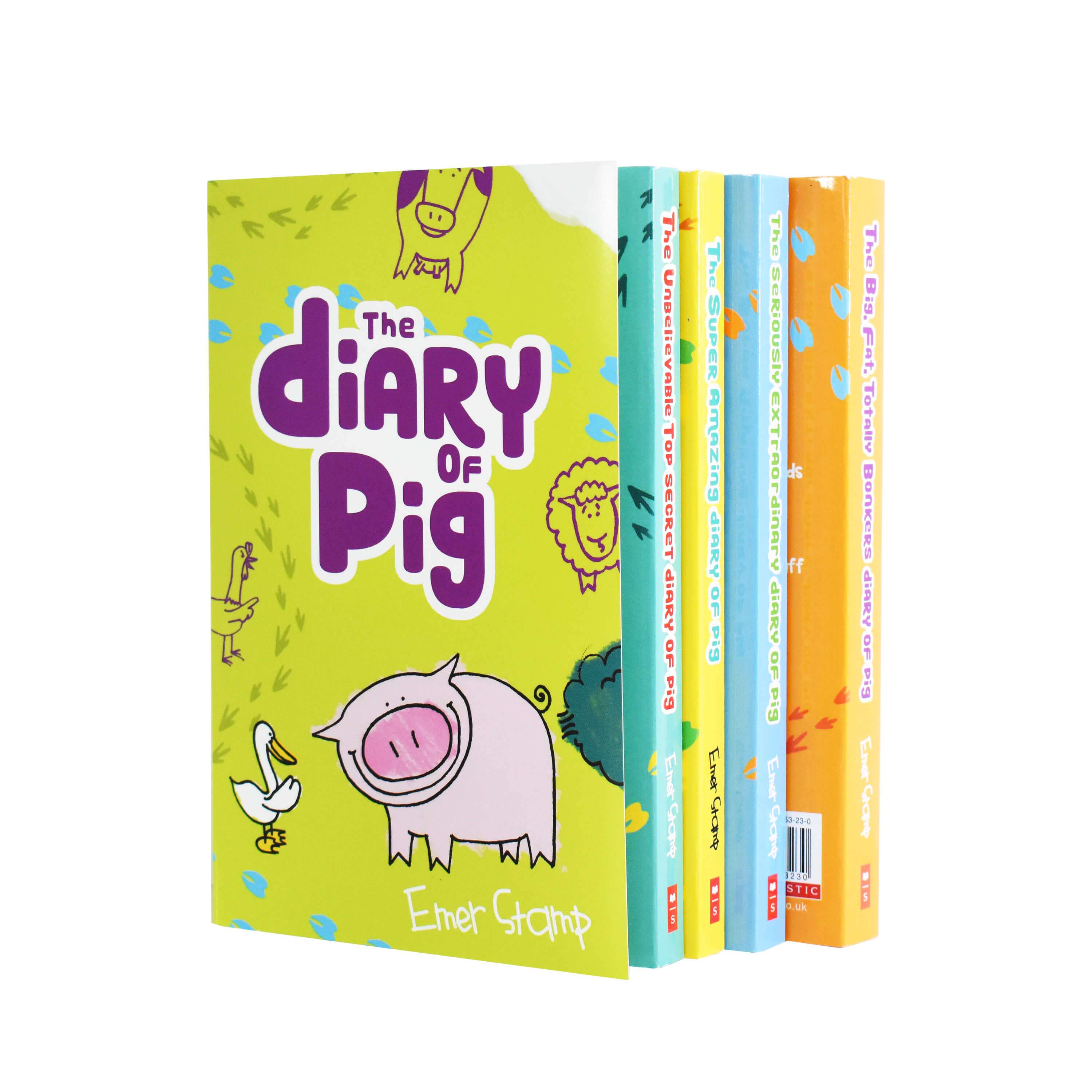 Diary Of Pig 4 Books Children Collection Paperback Gift Set By - Emer Stamp - St Stephens Books