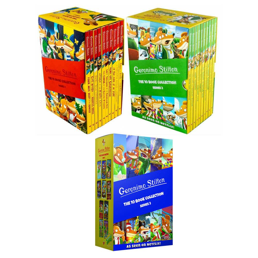 Geronimo Stilton 30 Books Series 1 To 3 Children Collection Paperback Gift Pack Box Set - St Stephens Books