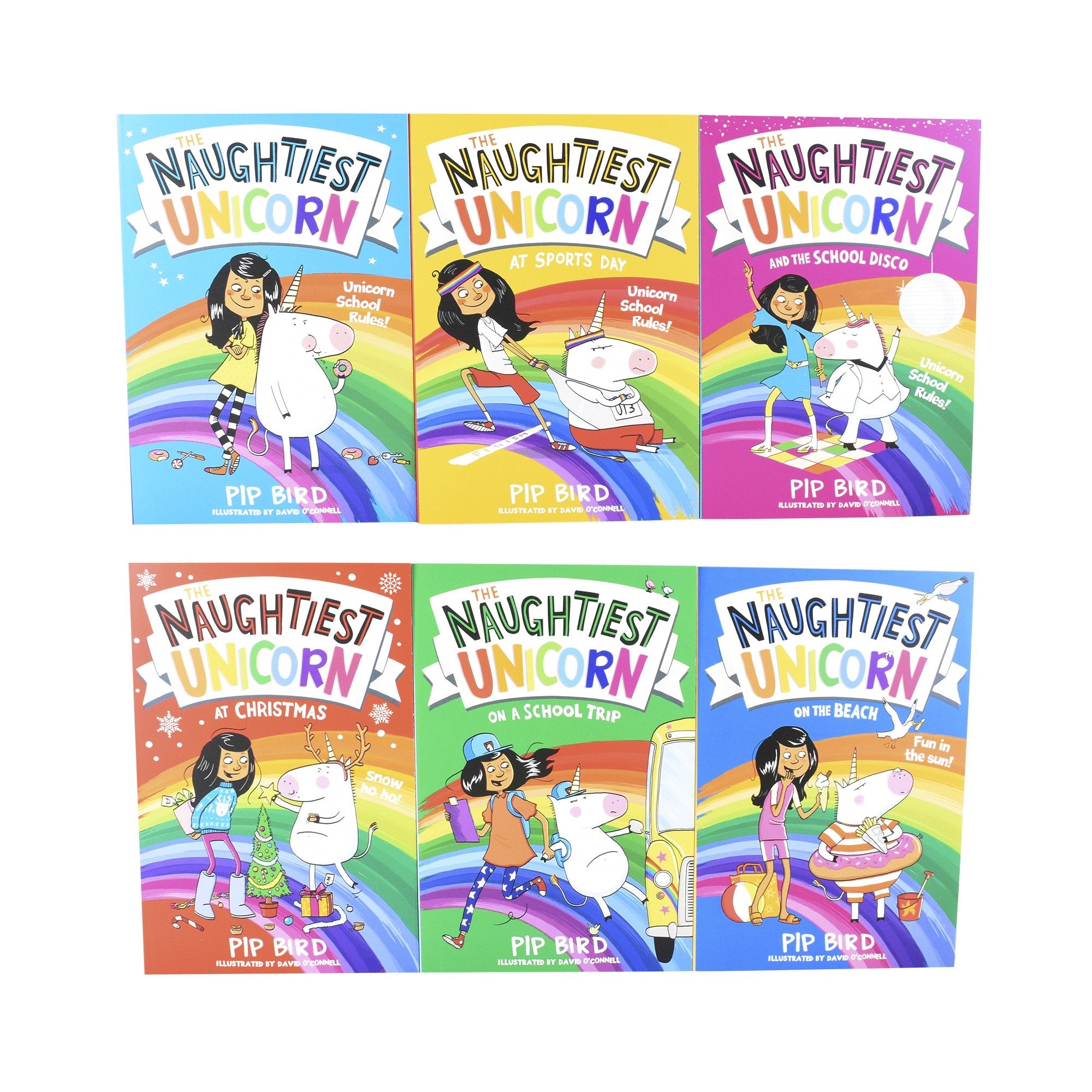 Naughtiest Unicorn Series 6 Books Children Collection Paperback By Pip Bird - St Stephens Books