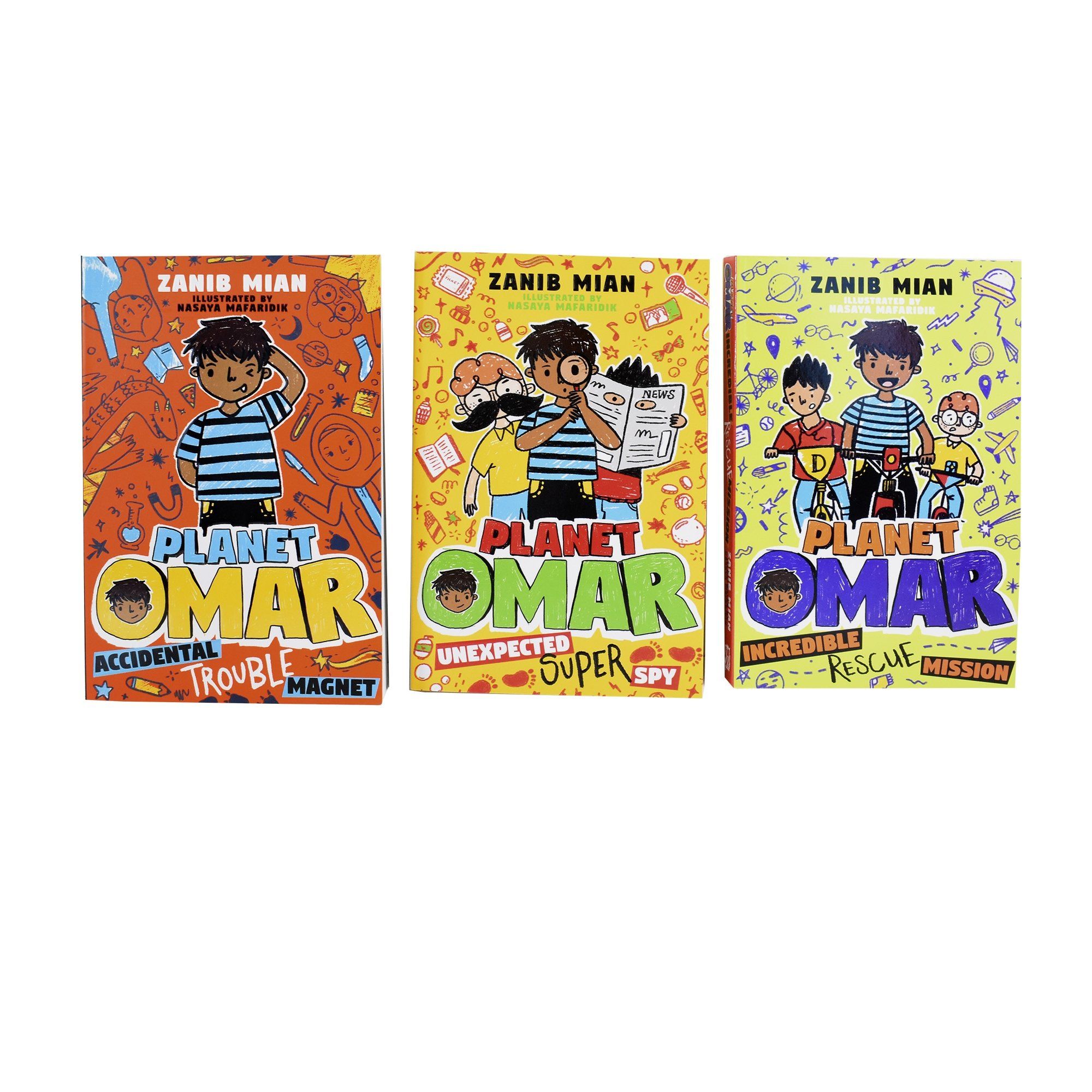 Age 7-9 - Planet Omar 3 Books Collection Set- Ages 7-9 - Paperback - Zanib Mian