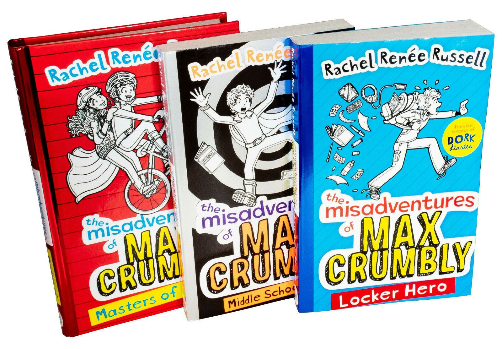Russell Misadventures Of Max Crumbly 3 Books Children Collection Paperback Set By Rachel Renne - St Stephens Books