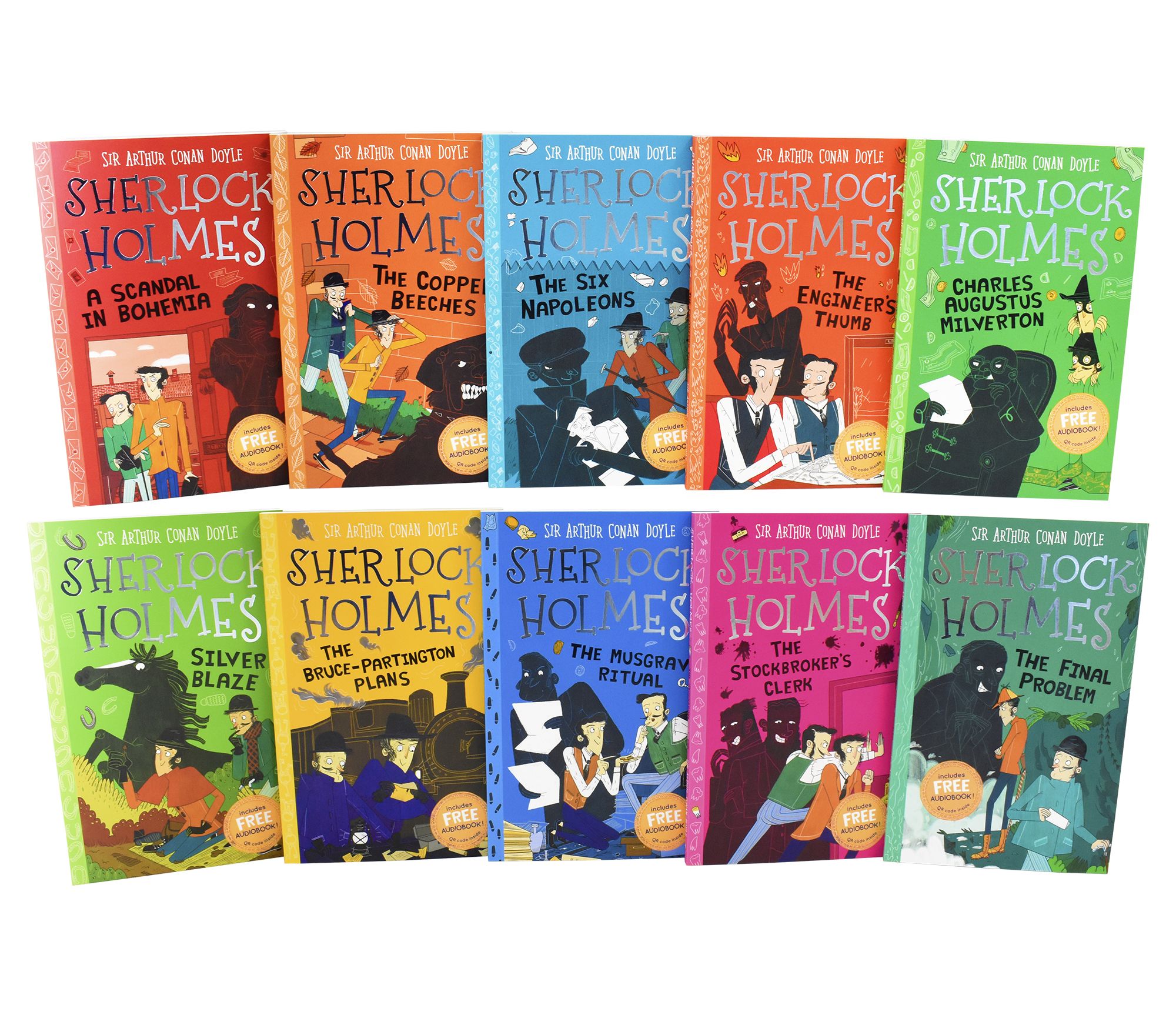 Sherlock Holmes 10 Books Series 2 Children Collection Paperback Box Set By Sir Arthur Conan Doyle - St Stephens Books
