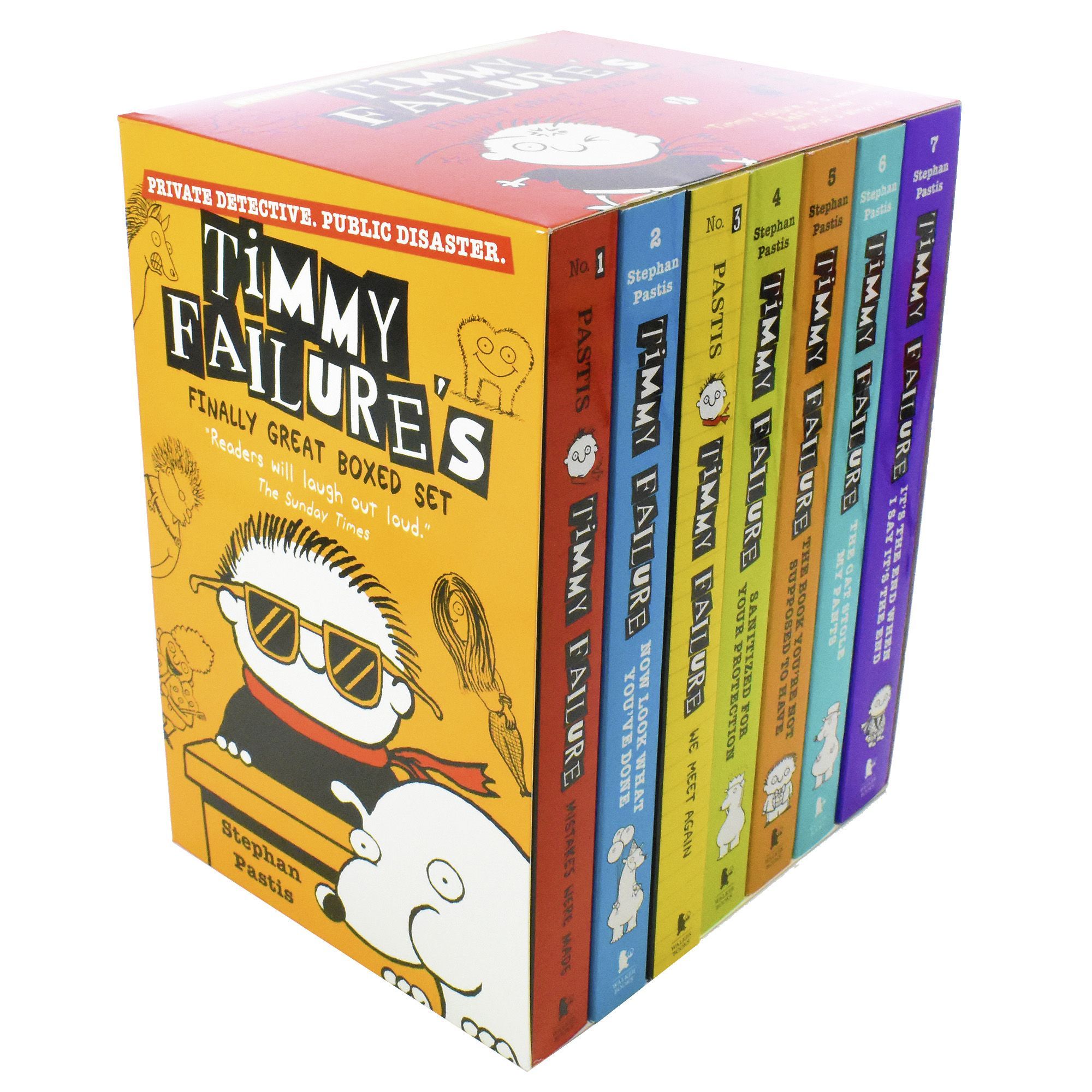 Age 7-9 - Timmy Failure's Finally Great Boxed Set Volume 1 - 7 By Stephan Pastis - Humour - Paperback
