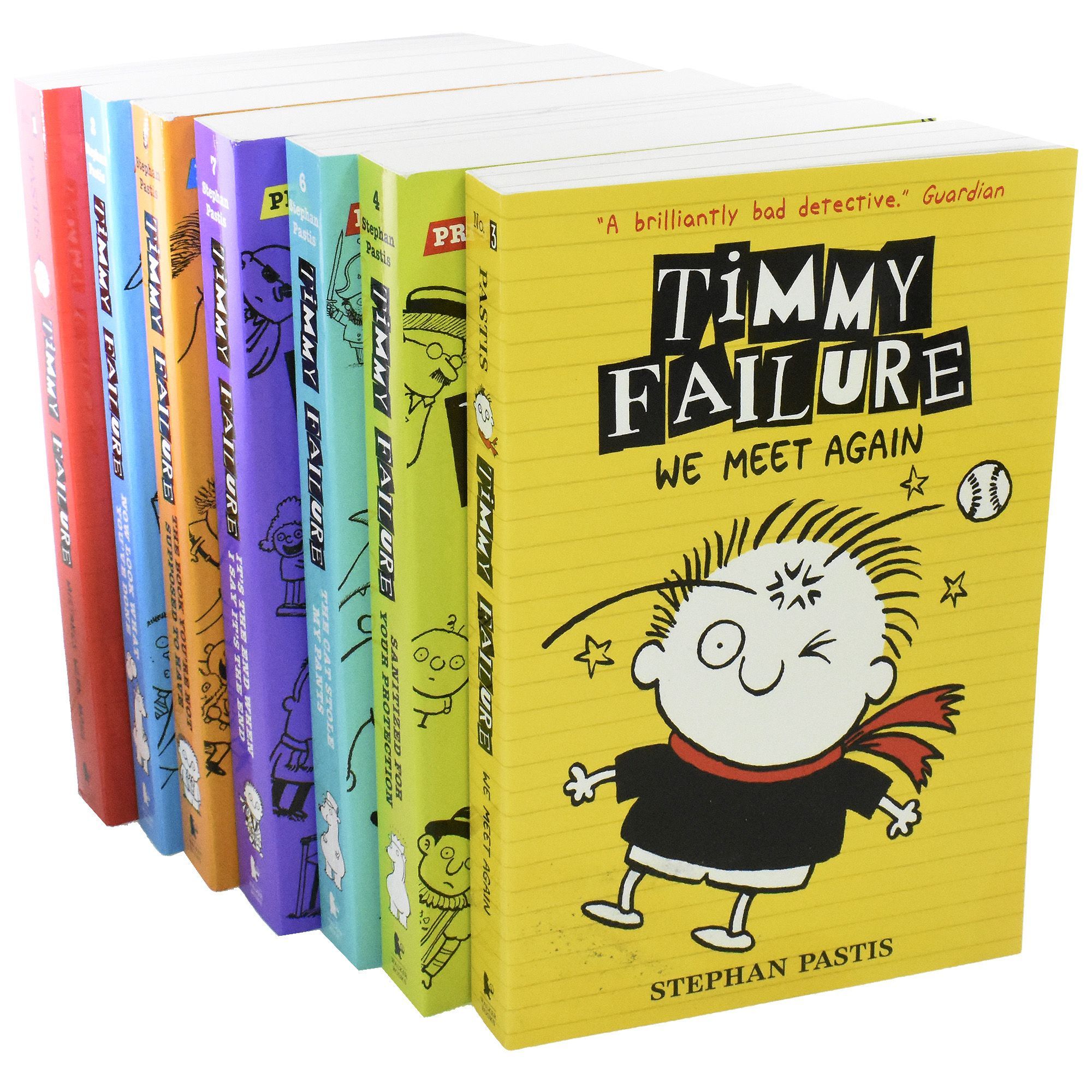 Age 7-9 - Timmy Failure's Finally Great Boxed Set Volume 1 - 7 By Stephan Pastis - Humour - Paperback