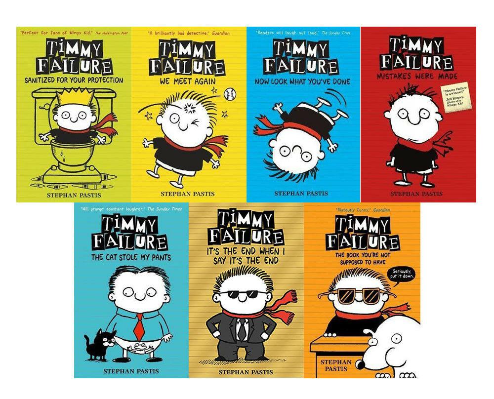Timmy Failures Volume 1-7 Books Children Collection Paperback By-Stephan Pastis - St Stephens Books