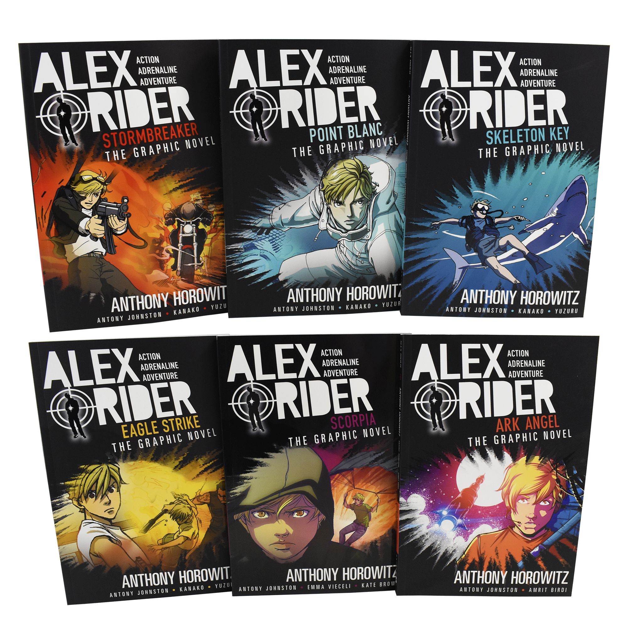 Alex Rider Graphic Novel 6 Books Children Pack Paperback Collection By Anthony Johnston - St Stephens Books