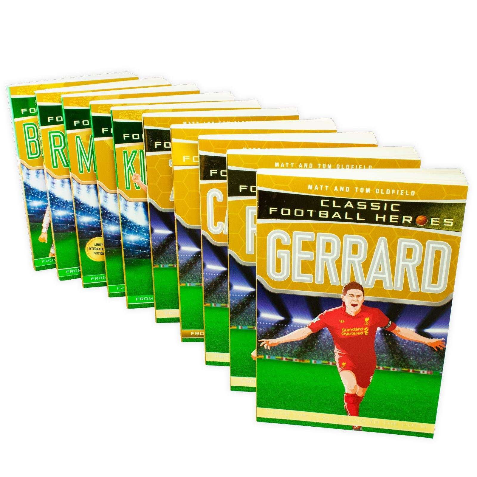 Classic Football Heroes Legend 10 Books Children Set Paperback By Matt & Tom - St Stephens Books