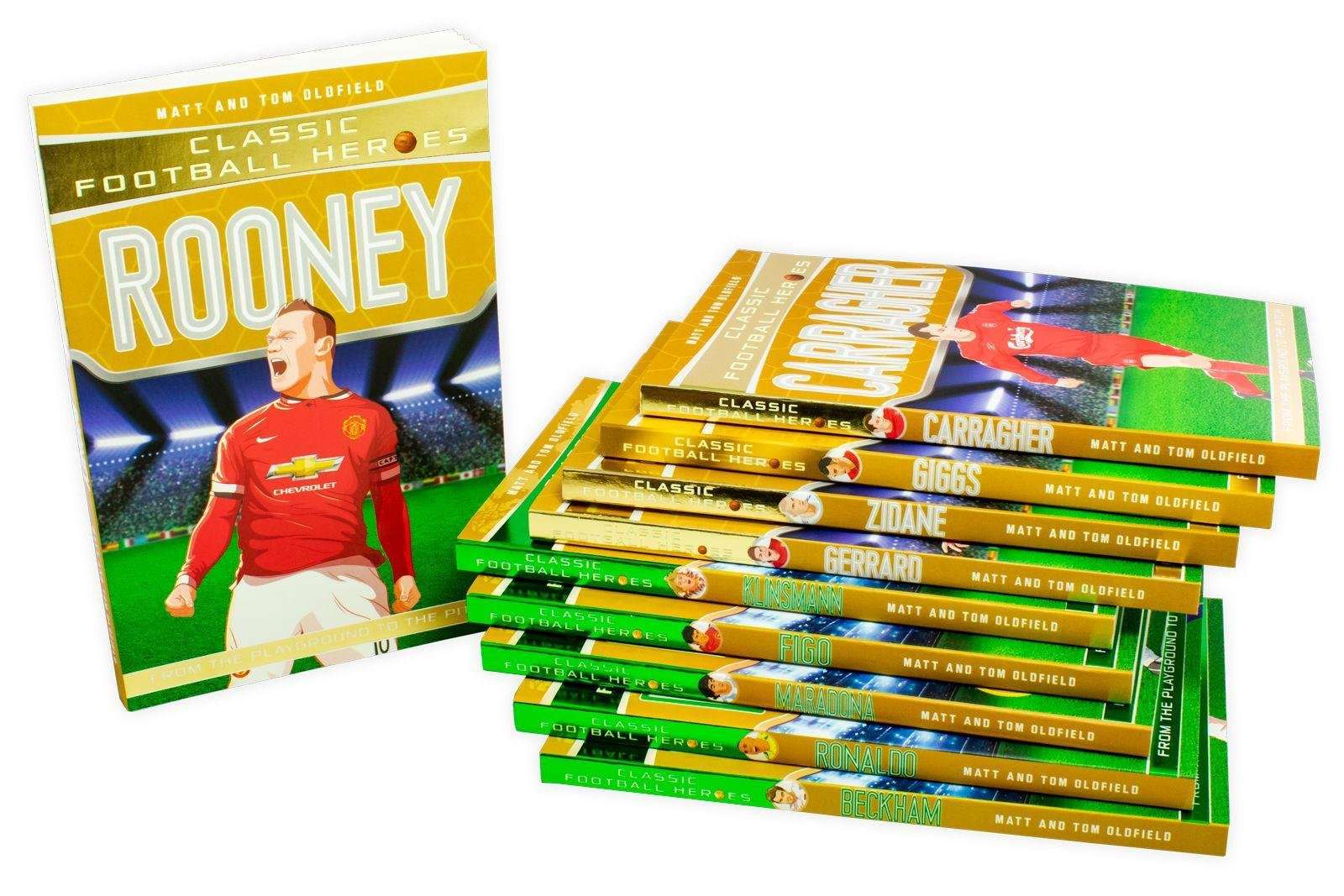 Classic Football Heroes Legend 10 Books Children Set Paperback By Matt & Tom - St Stephens Books