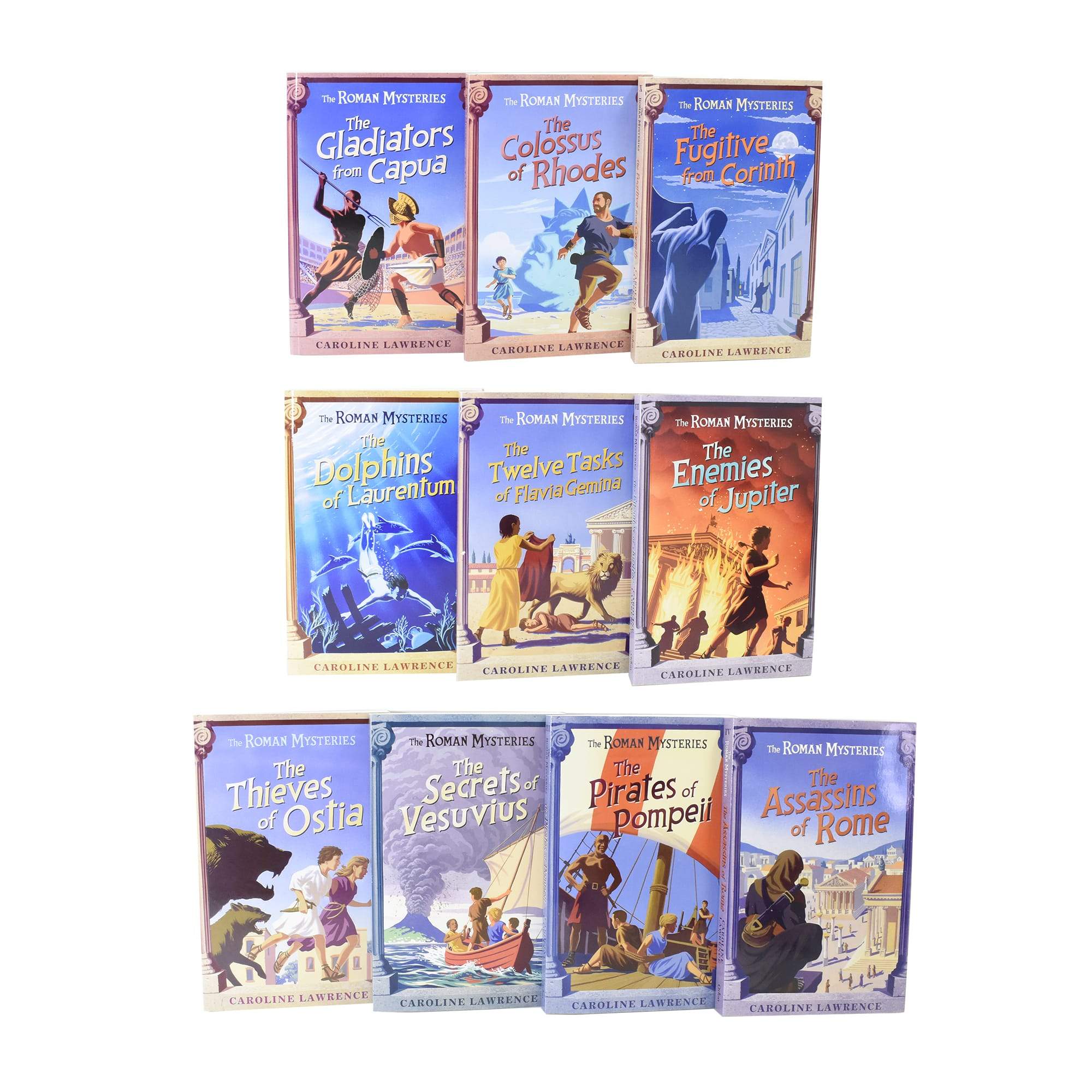 Roman Mysteries Epic 10 Books Children Collection Paperback Set By Caroline Lawrence - St Stephens Books