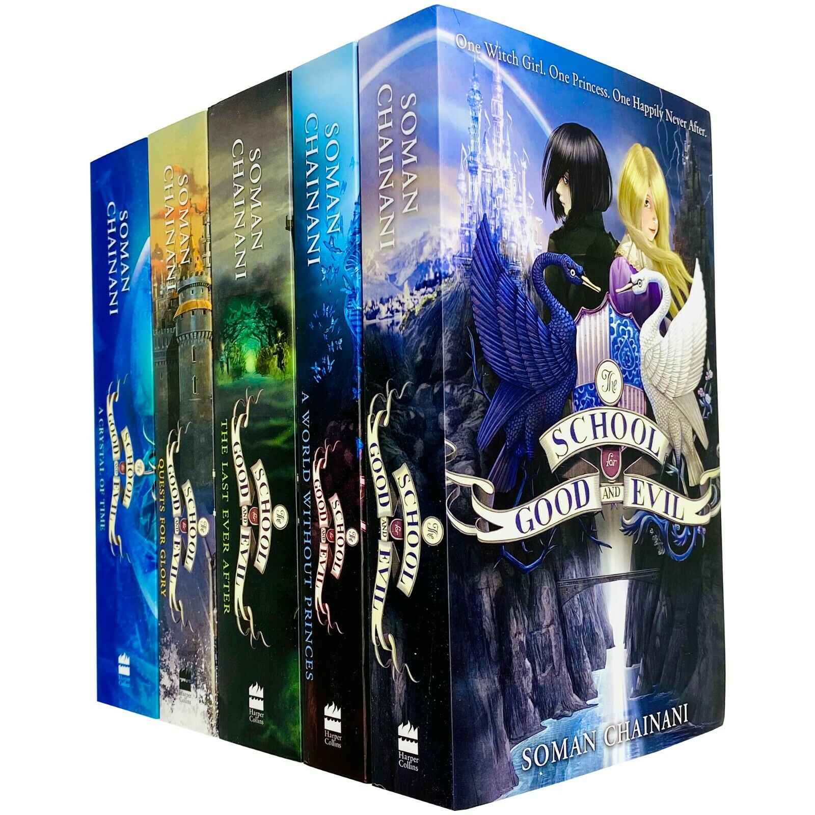 School For Good & Evil 5 Books Young Adult Collection Pack Paperback By Soman Chainani - St Stephens Books