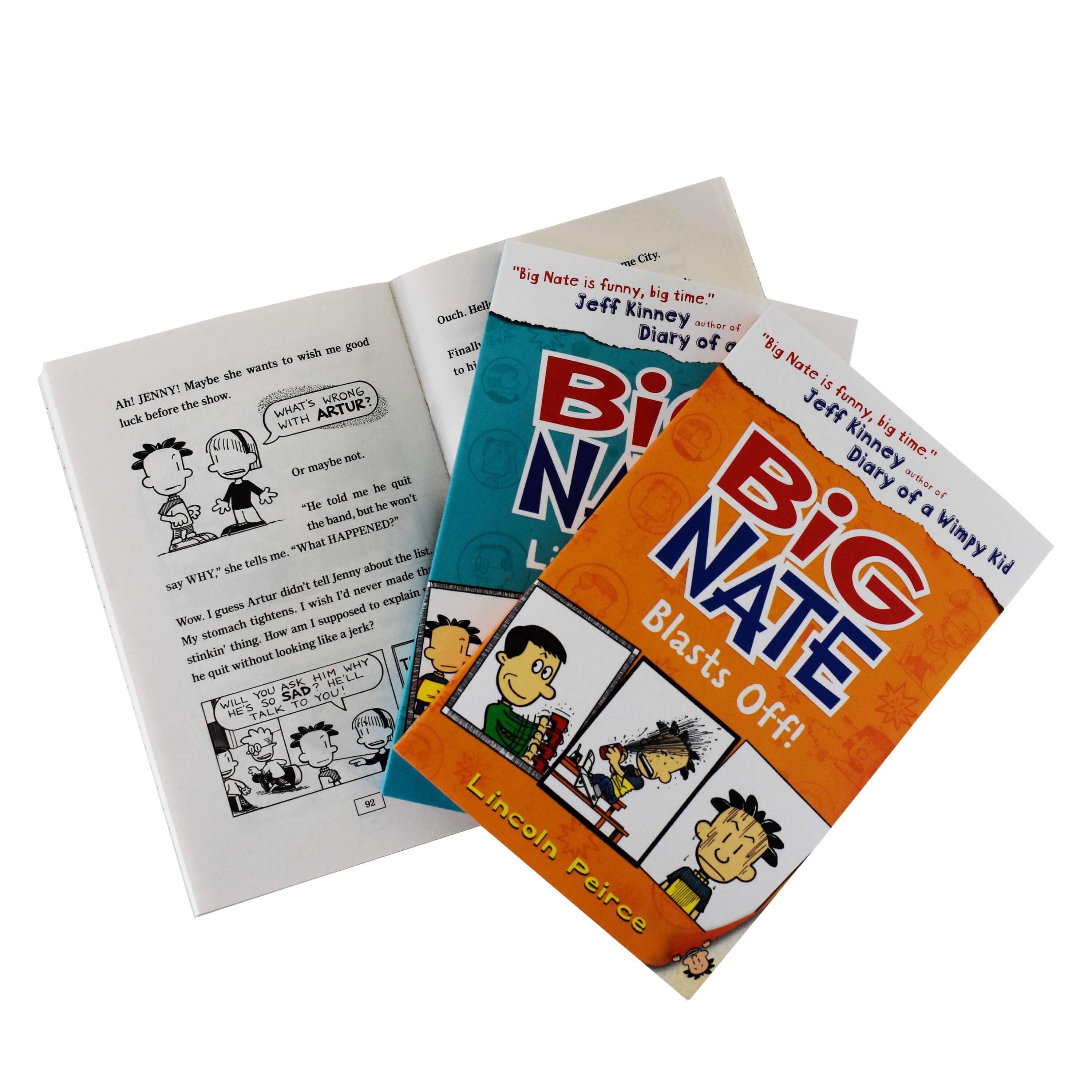 Age 9-14 - The Big Nate Collection Series 8 Books Box Set By Lincoln Peirce - Ages 9-14 - Paperback