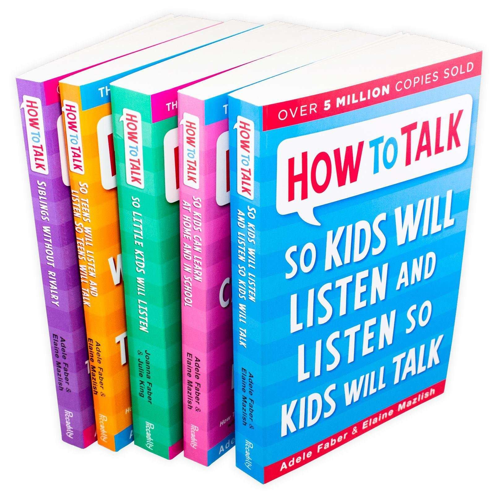 How To Talk 5 Books Children Collection Paperback By Adele Faber & Elaine Mazlish - St Stephens Books