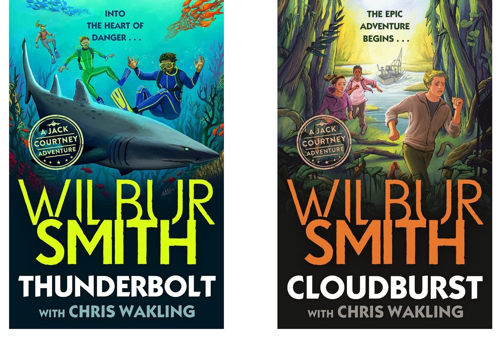 Young Adult - Wilbur Smith A Jack Courtney Adventures 2 Books Set (Thunderbolt, Cloudburst) - Young Adult - Paperback